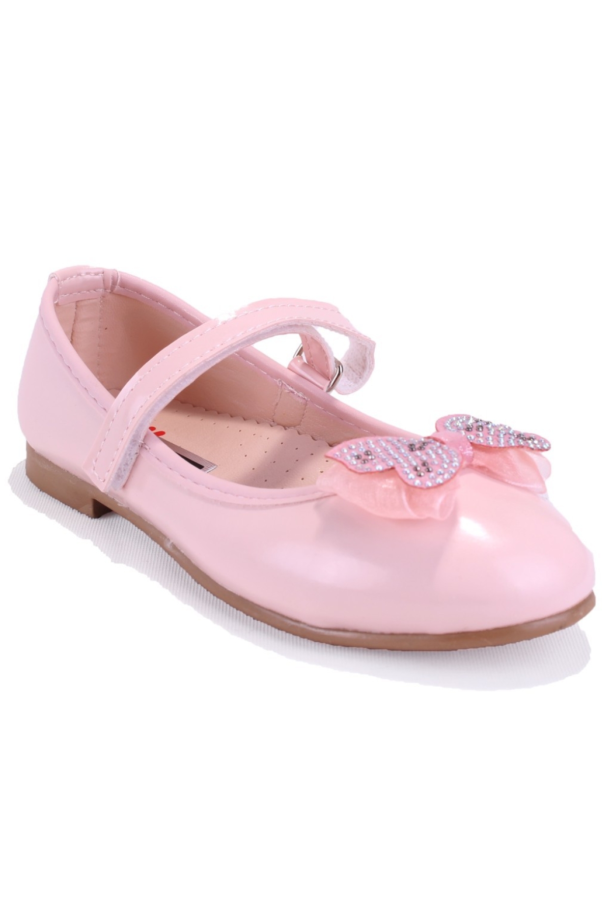 DJA76-HY10002 Pudra Rugan Ortopedik Kız Çocuk Babet Ayakkabı - Görsel 2