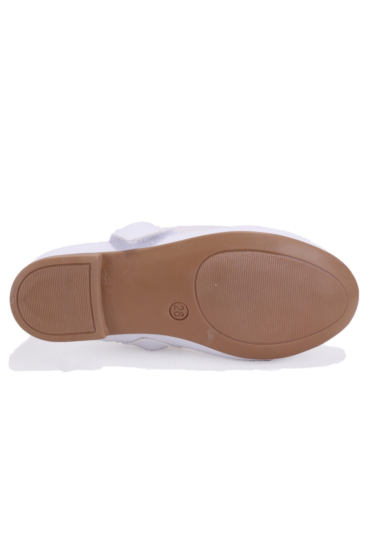 DJA76-HY10005 Beyaz Rugan Ortopedik Kız Çocuk Babet Ayakkabı - Görsel 5