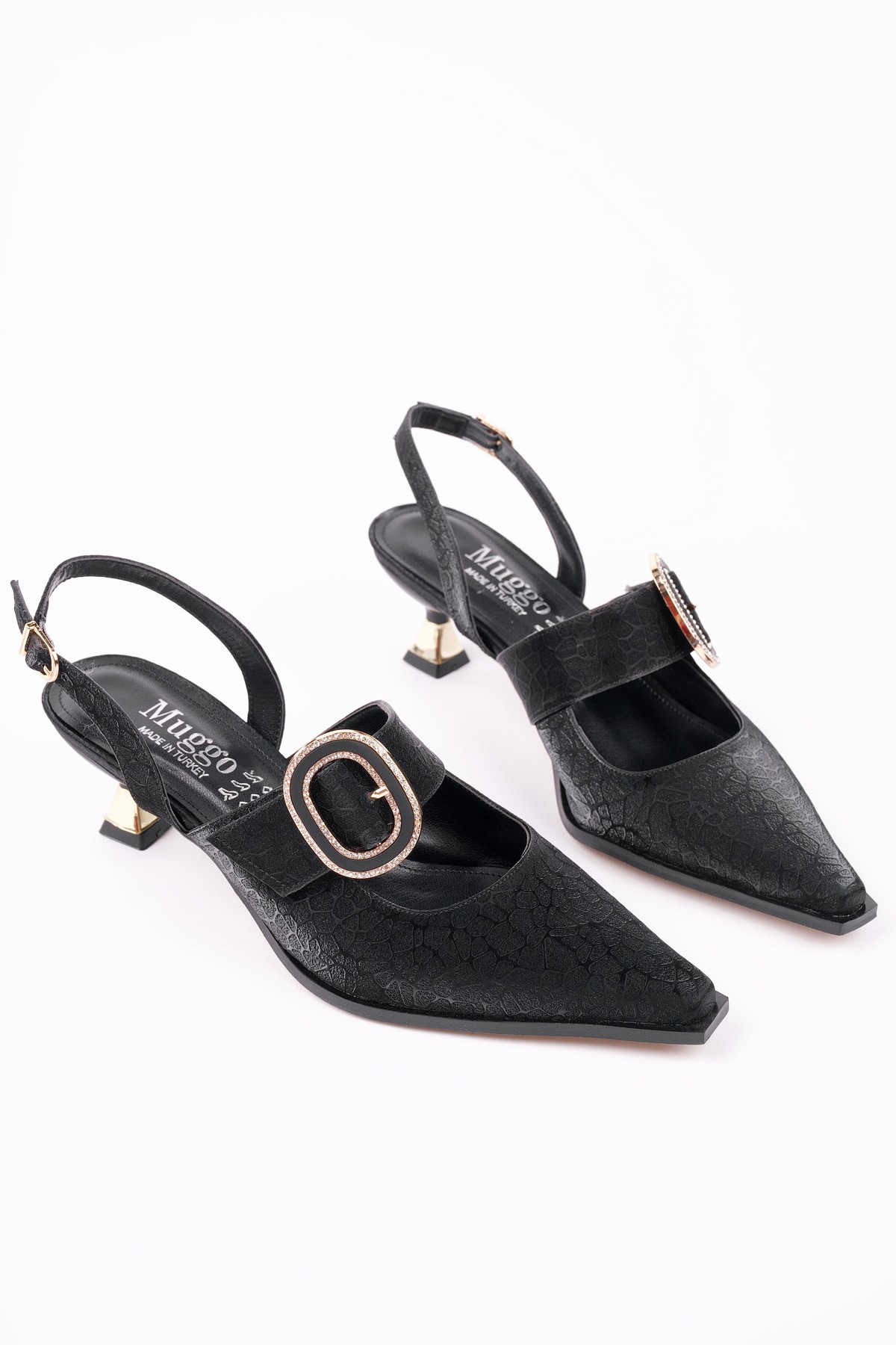 MARİANA Toka Detaylı Kadın Günlük Klasik Topuklu Ayakkabı - Görsel 8