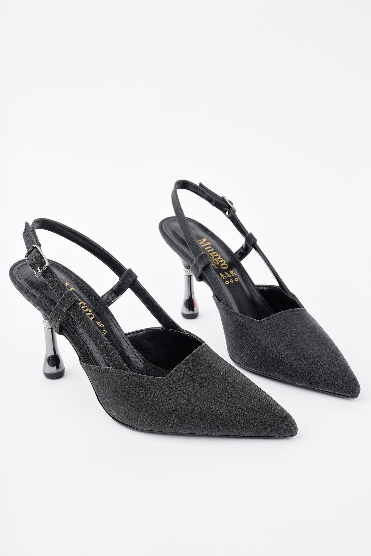 JESİ Sivri Burun Arkası Açık Günlük Klasik Kadın Topuklu Ayakkabı - Görsel 4