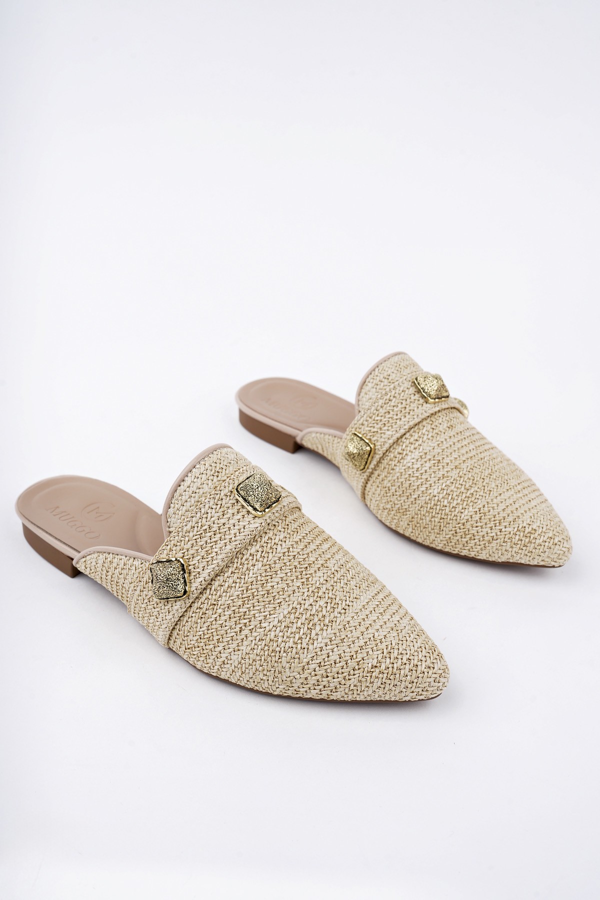 KENDAL Önü Kapalı Kadın Günlük Hasır Terlik - Görsel 2