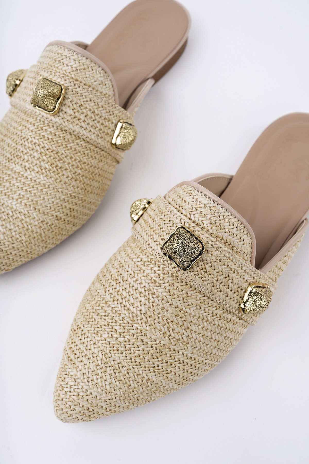 KENDAL Önü Kapalı Kadın Günlük Hasır Terlik - Görsel 3