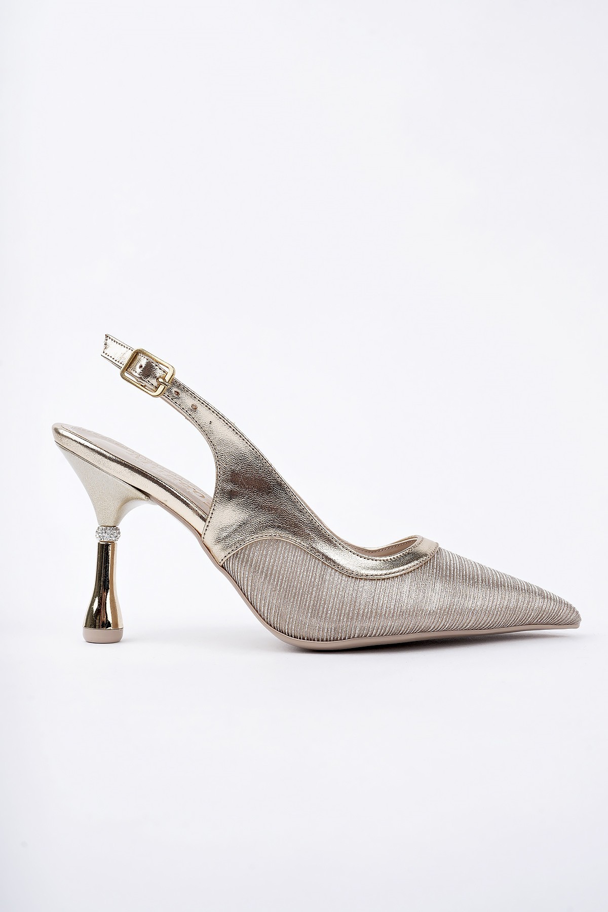 ARYNA Sivri Burun Arkası Açık Günlük Klasik Kadın Topuklu Ayakkabı - Görsel 2