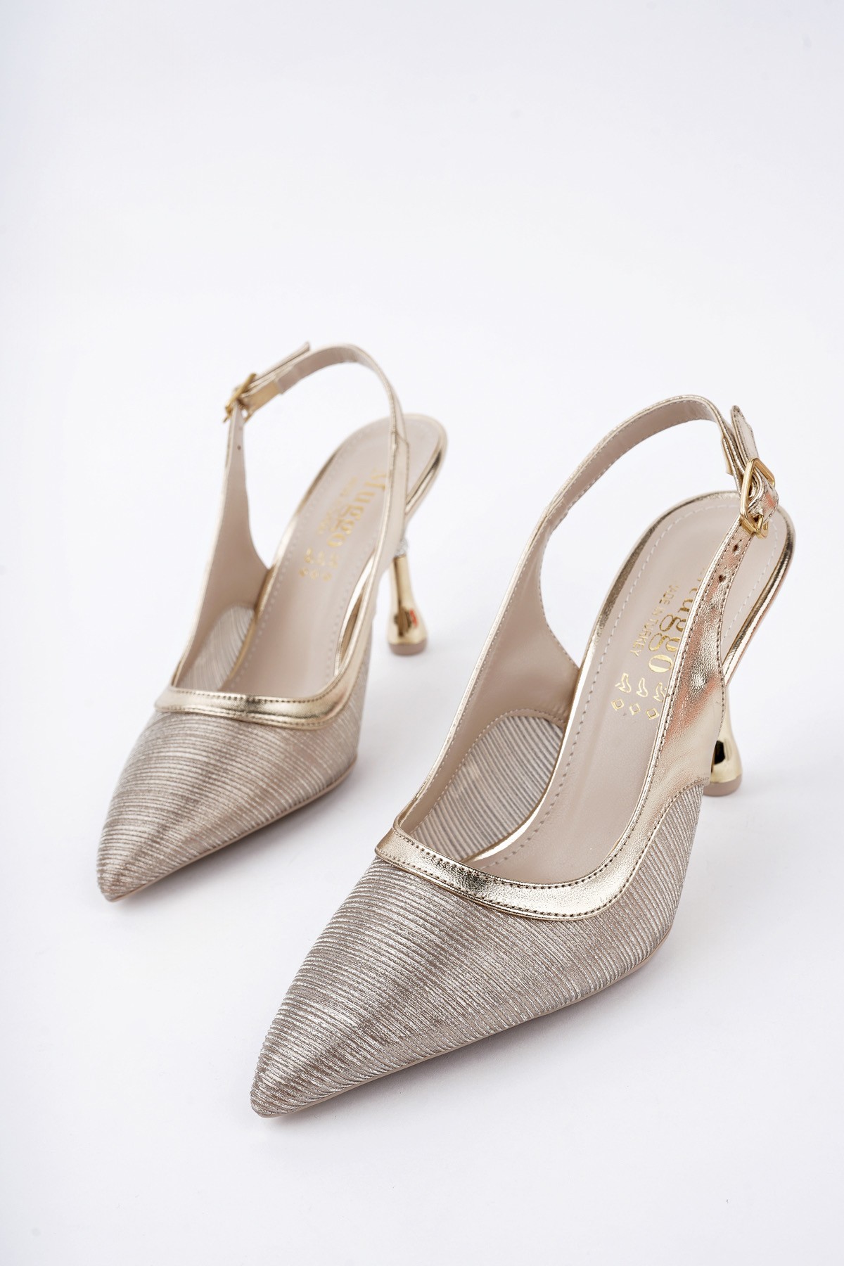 ARYNA Sivri Burun Arkası Açık Günlük Klasik Kadın Topuklu Ayakkabı - Görsel 3