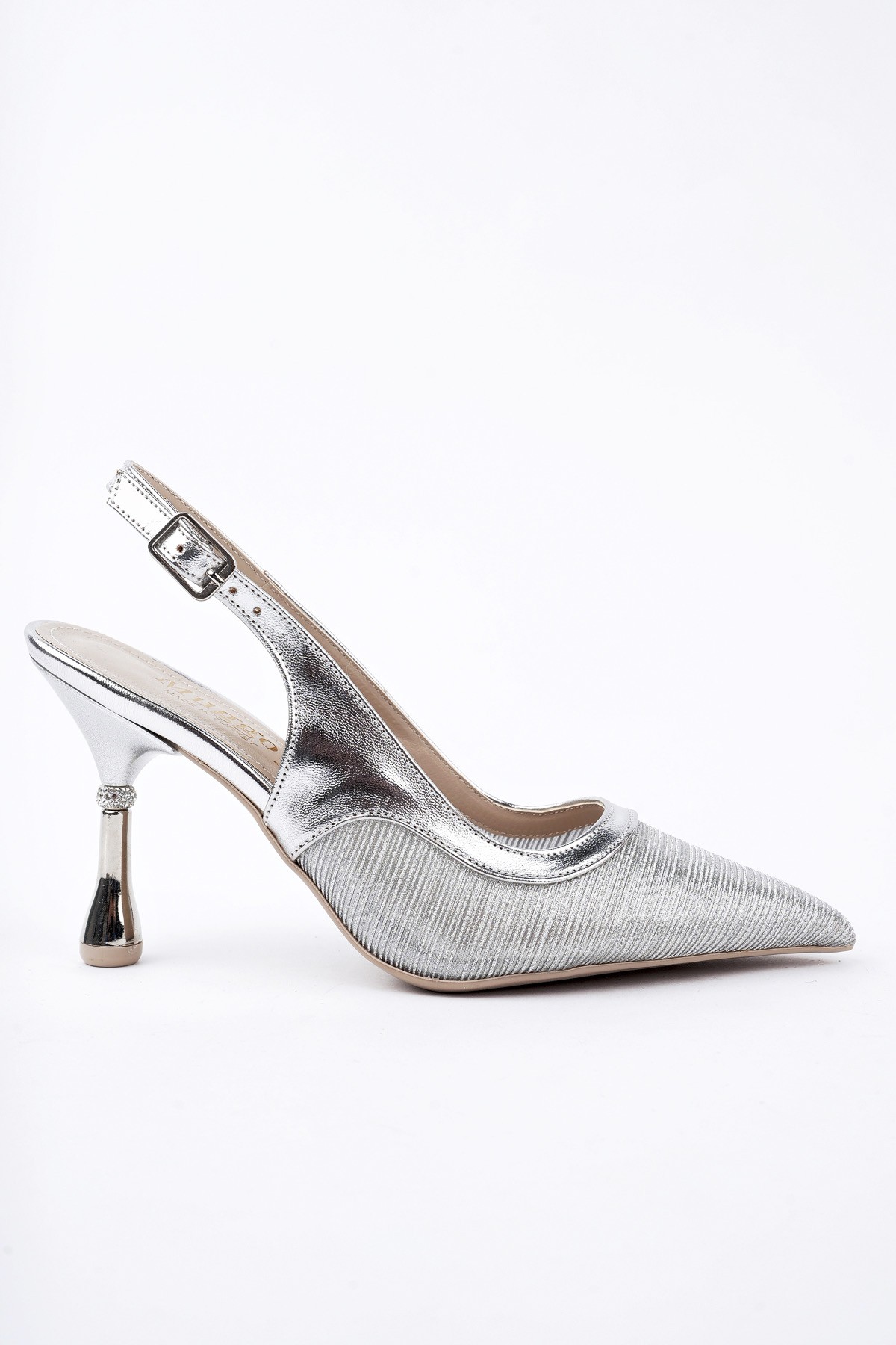 ARYNA Sivri Burun Arkası Açık Günlük Klasik Kadın Topuklu Ayakkabı - Görsel 2