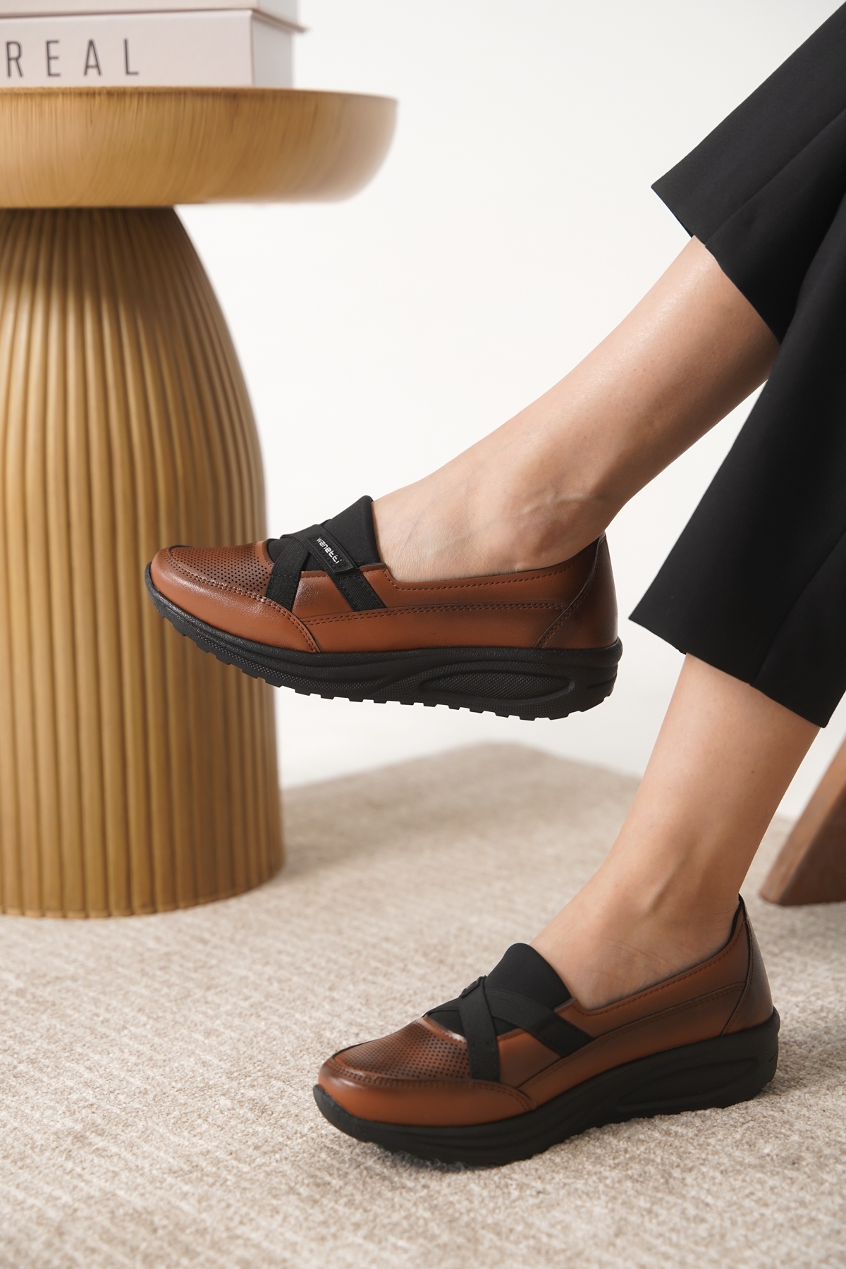 Garantili D0312 Günlük Ortopedik Kadın Babet Ayakkabı - Görsel 3