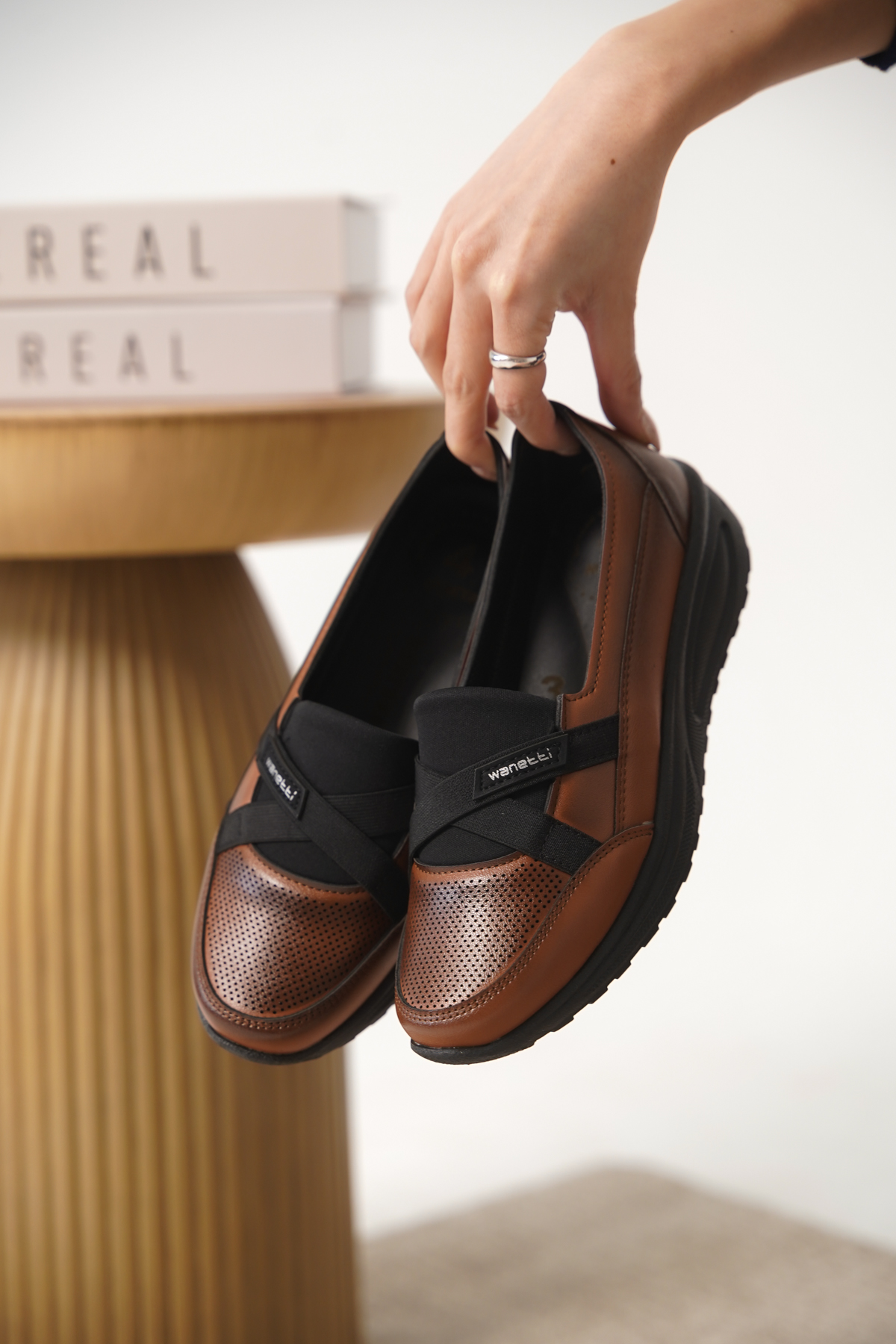 Garantili D0312 Günlük Ortopedik Kadın Babet Ayakkabı - Görsel 5