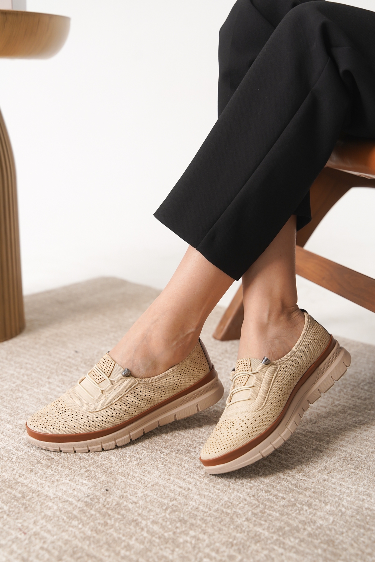 Garantili D0119 Günlük Ortopedik Kadın Babet Ayakkabı - Görsel 2