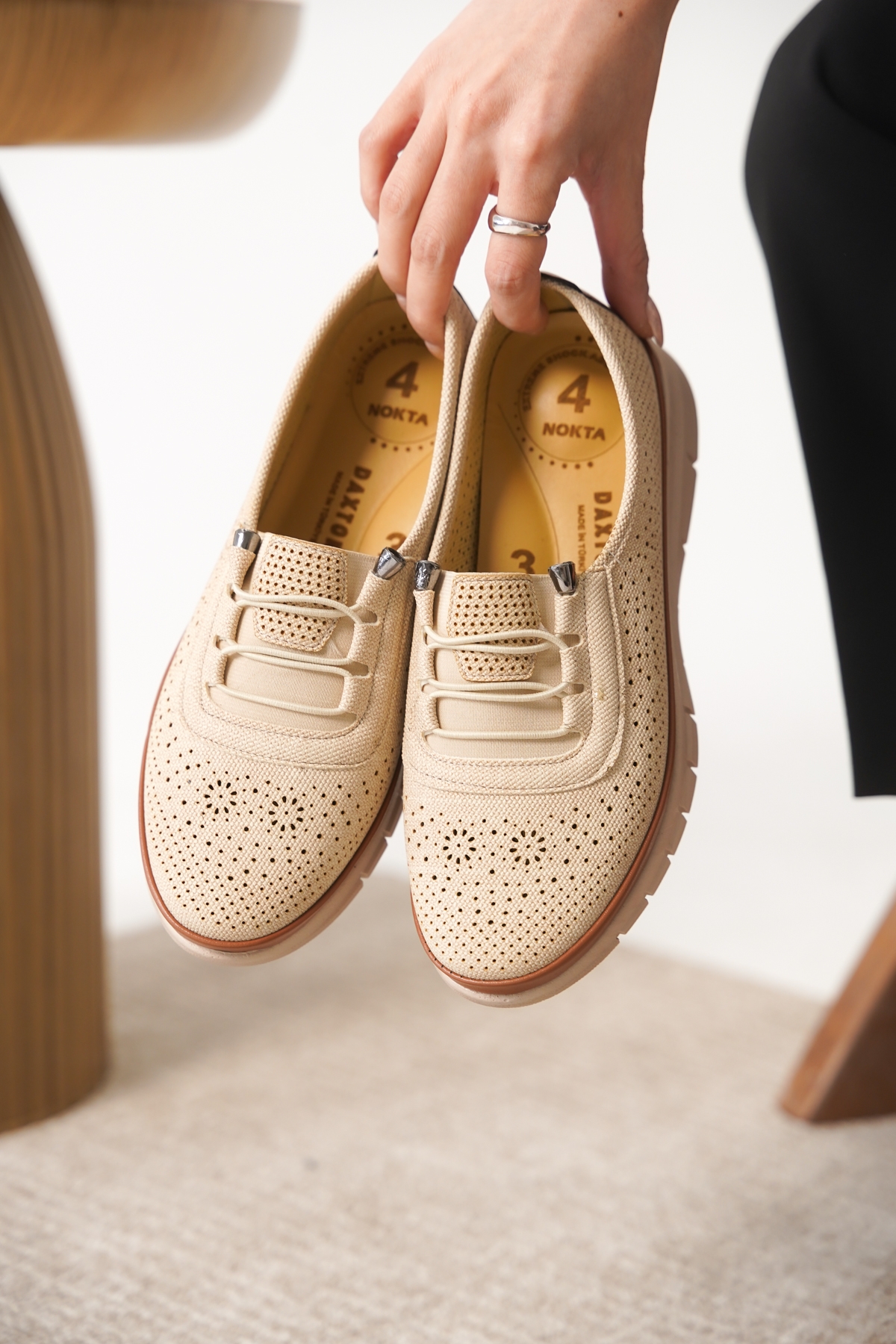 Garantili D0119 Günlük Ortopedik Kadın Babet Ayakkabı - Görsel 6