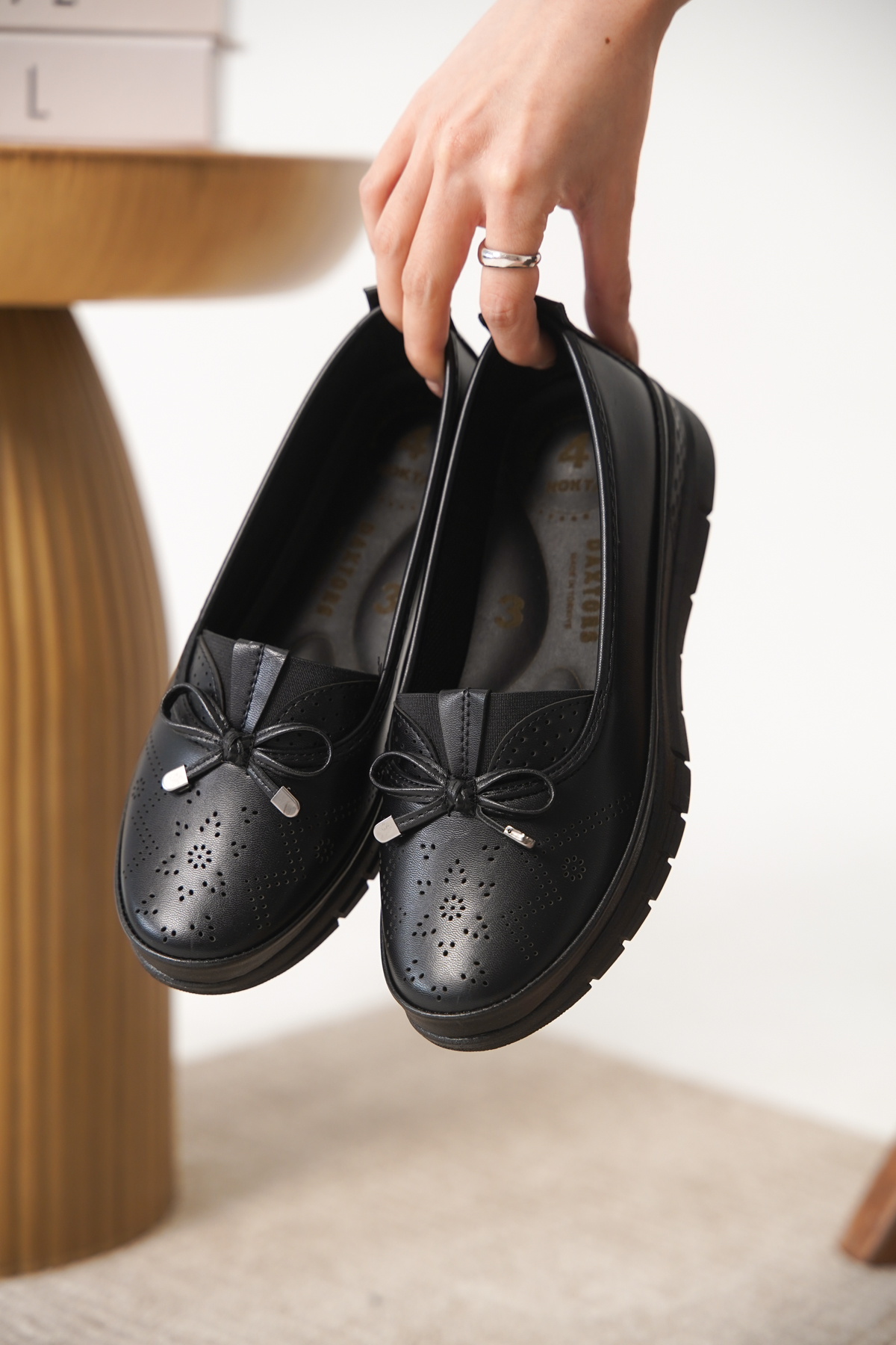 Garantili D0109 Günlük Ortopedik Kadın Babet Ayakkabı - Görsel 4