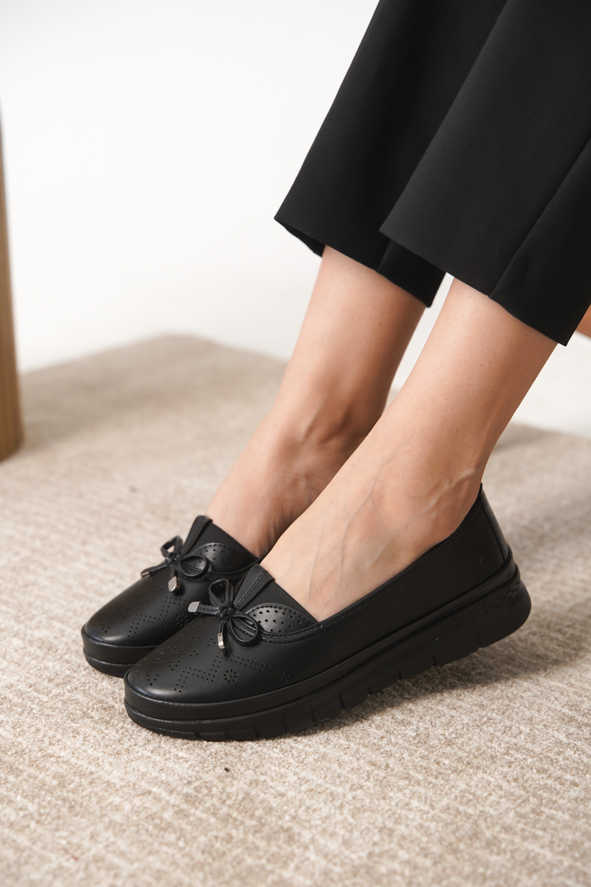 Garantili D0109 Günlük Ortopedik Kadın Babet Ayakkabı - Görsel 5