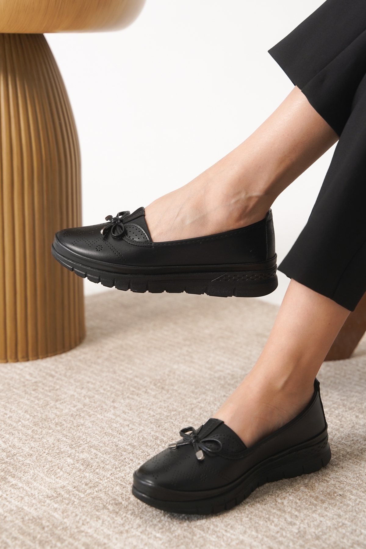 Garantili D0109 Günlük Ortopedik Kadın Babet Ayakkabı - Görsel 6