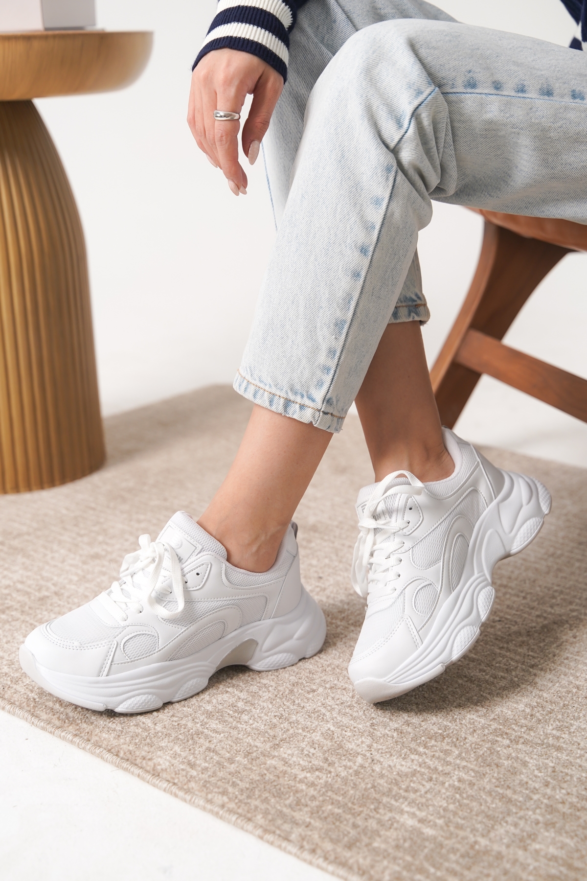 Garantili D0164 Günlük Ortopedik Kadın Sneaker Spor Ayakkabı - Görsel 2