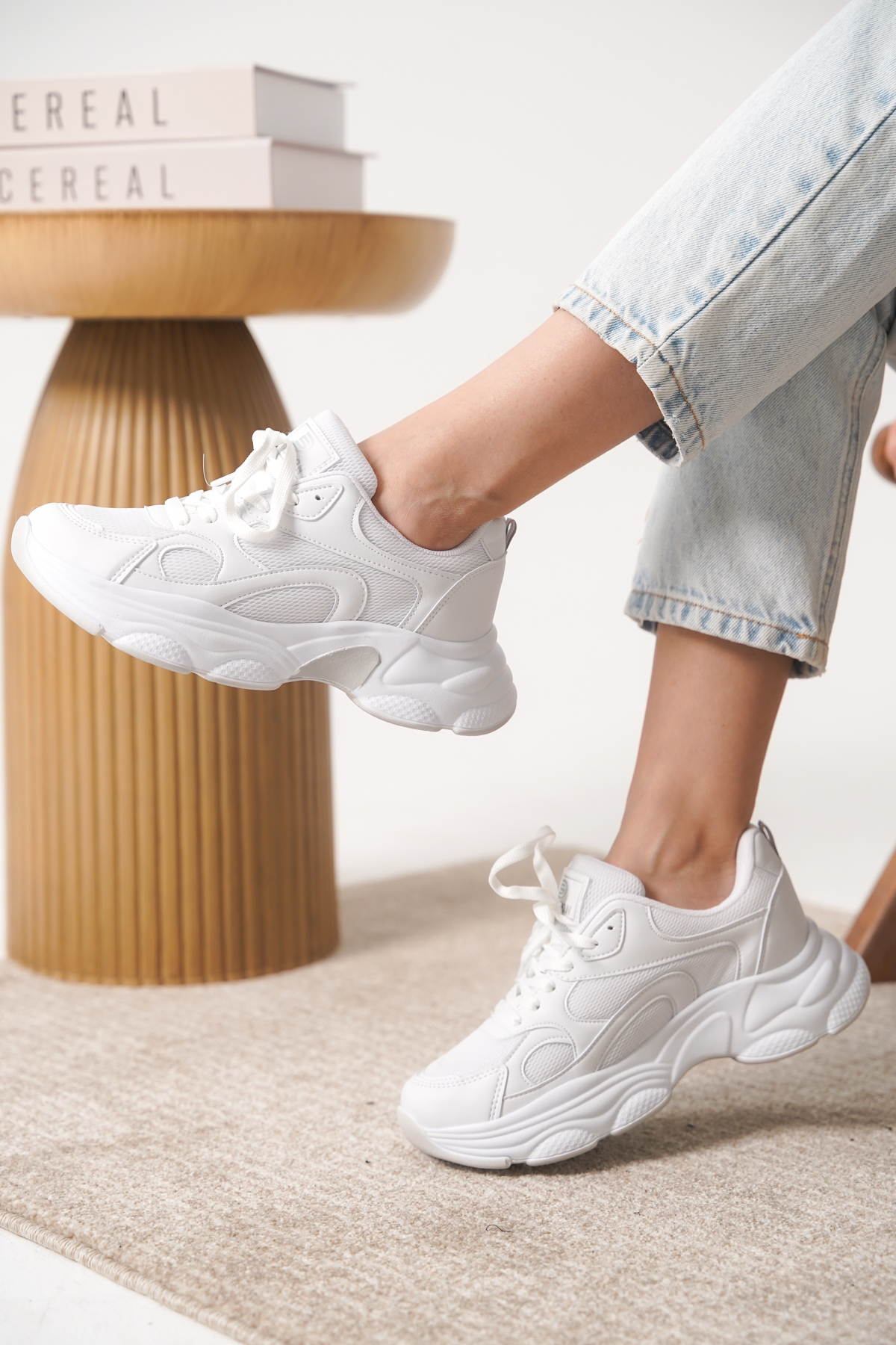 Garantili D0164 Günlük Ortopedik Kadın Sneaker Spor Ayakkabı - Görsel 5