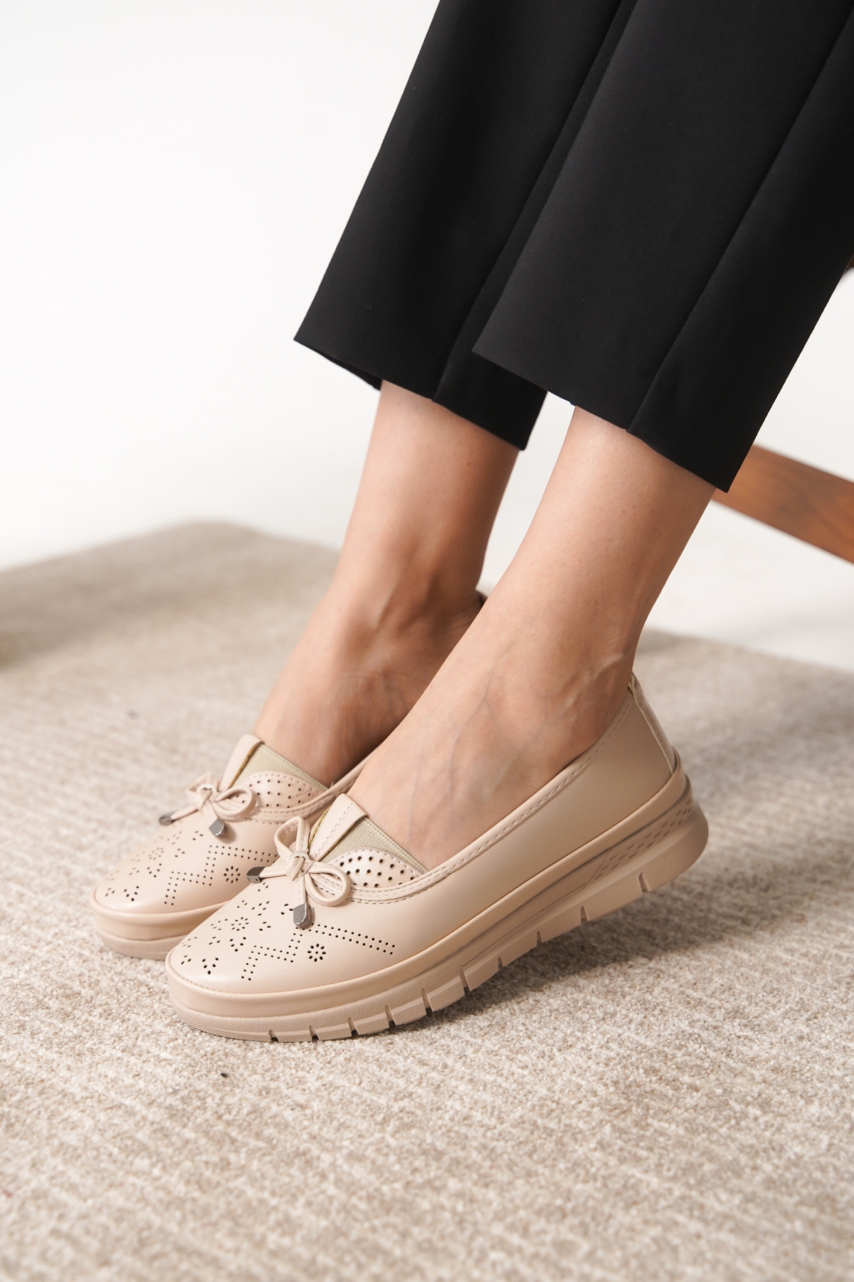 Garantili D0109 Günlük Ortopedik Kadın Babet Ayakkabı - Görsel 5