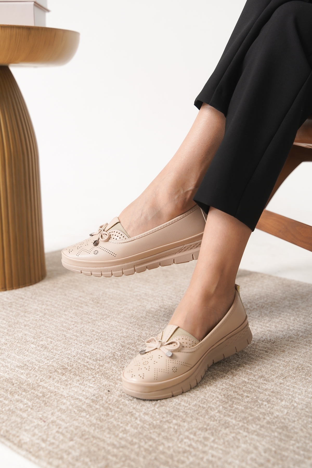 Garantili D0109 Günlük Ortopedik Kadın Babet Ayakkabı - Görsel 6