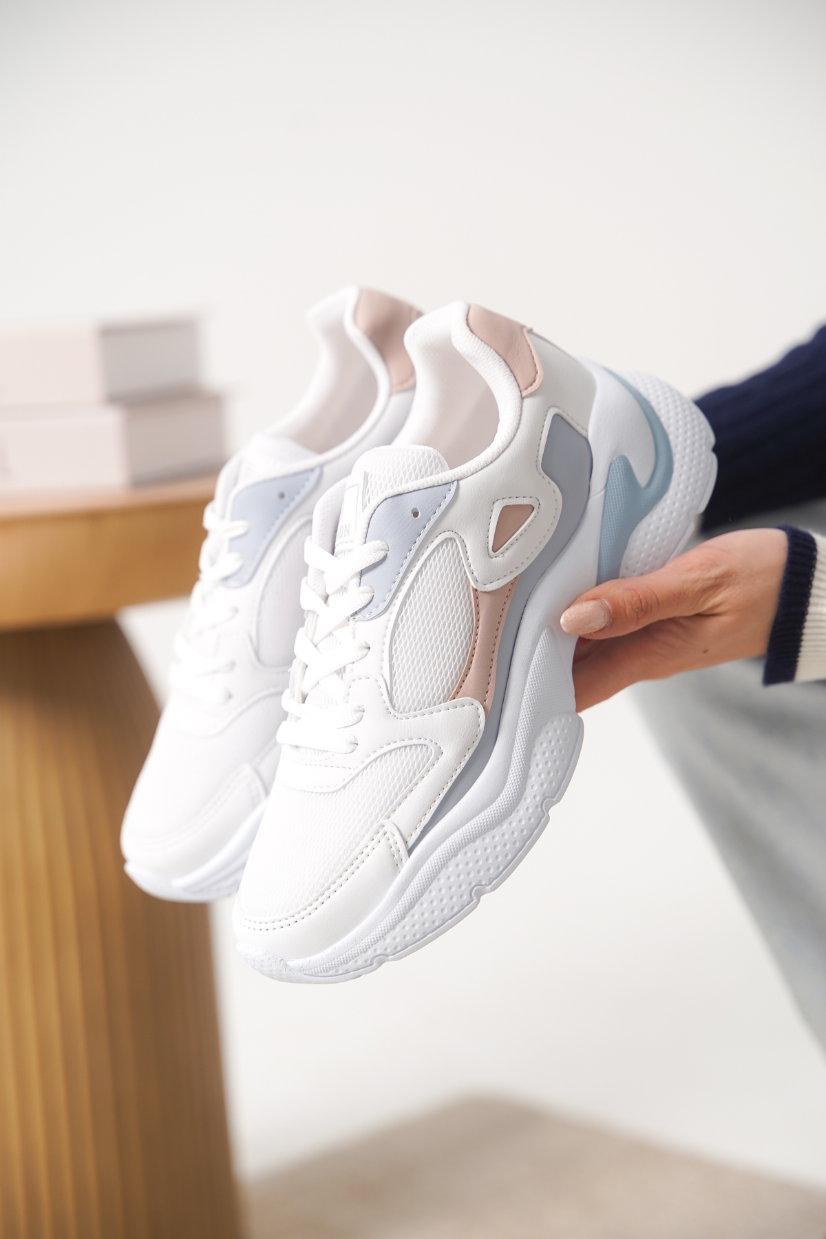 Garantili D1152 Günlük Ortopedik Kadın Sneaker Spor Ayakkabı - Görsel 6