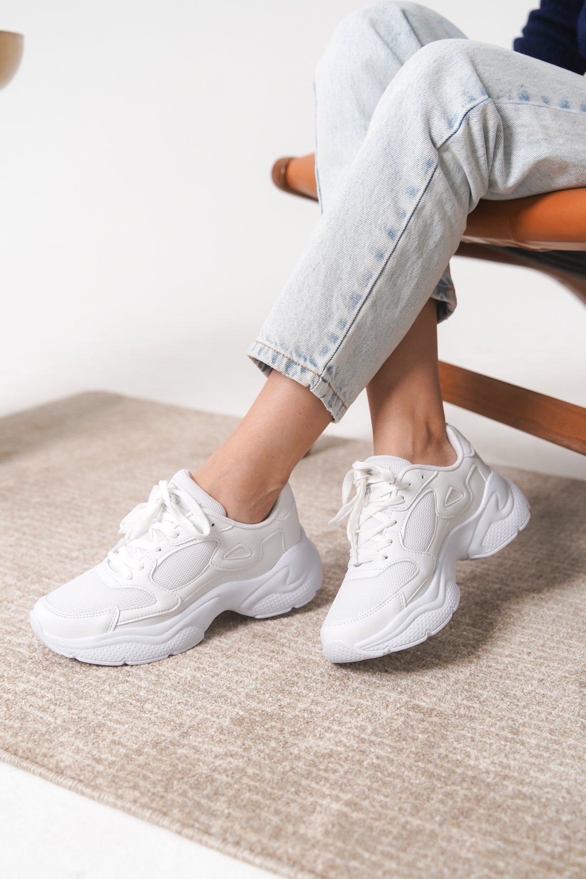 Garantili D1152 Günlük Ortopedik Kadın Sneaker Spor Ayakkabı - Görsel 2