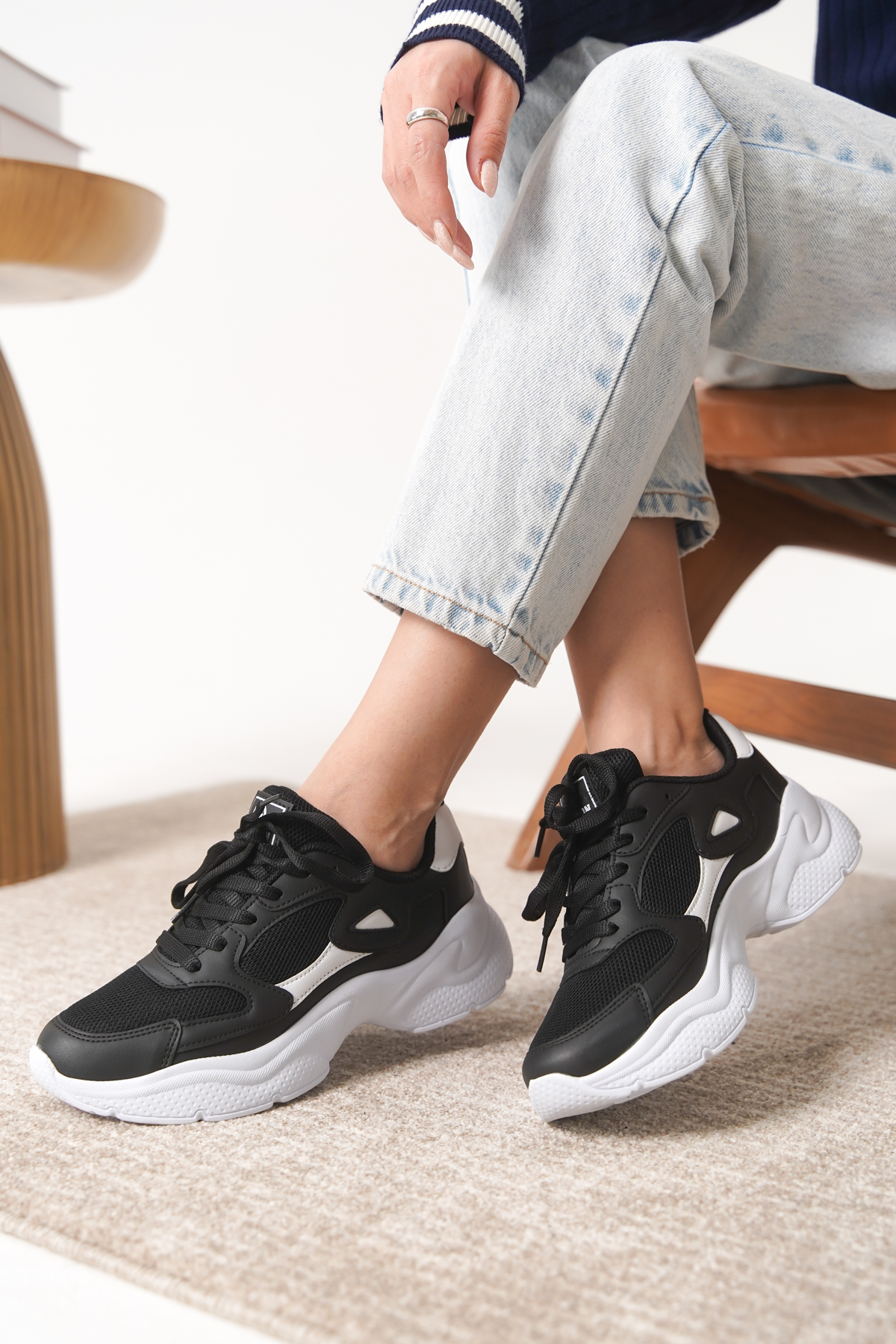 Garantili D1152 Günlük Ortopedik Kadın Sneaker Spor Ayakkabı - Görsel 2