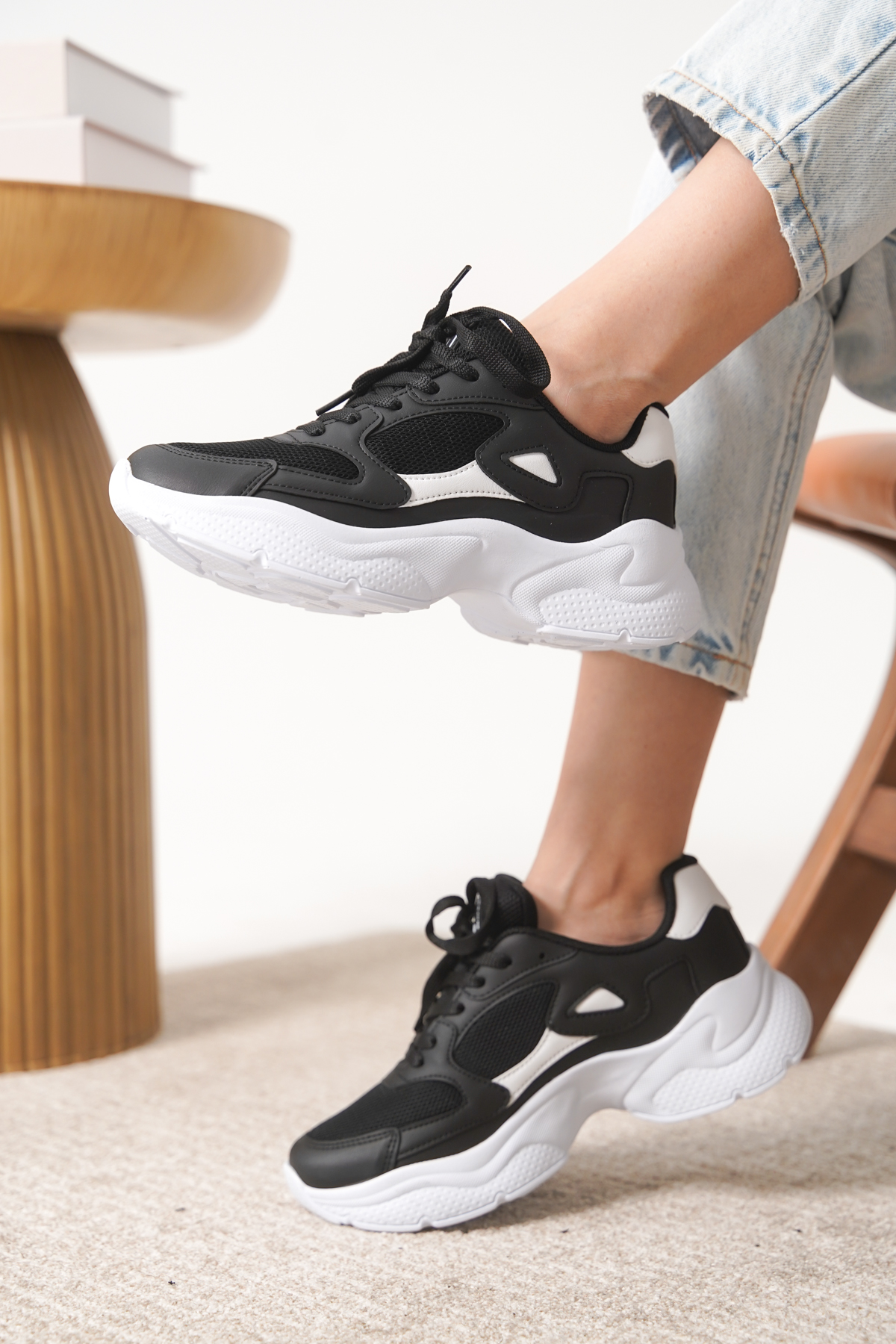 Garantili D1152 Günlük Ortopedik Kadın Sneaker Spor Ayakkabı - Görsel 4