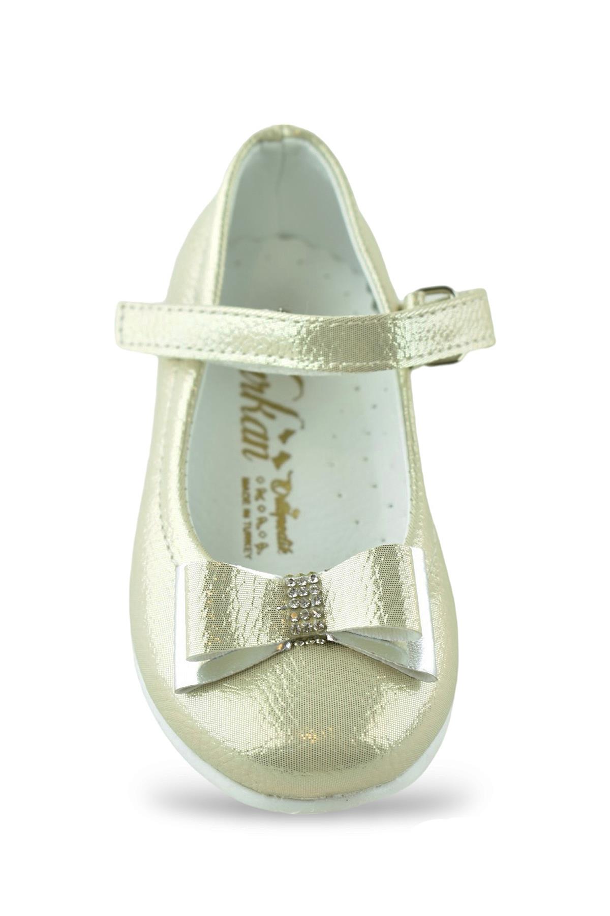 2016 Rahat Taban Tokalı Kız Çocuk Bebek Babet Ayakkabı Düğün Abiye Nişan Ev Babeti - Görsel 4