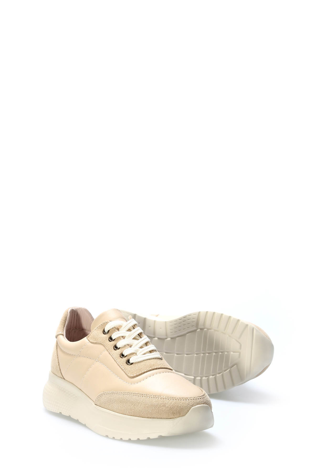 Hakiki Deri Kadın Casual Ayakkabı 982ZA1001 - Görsel 4