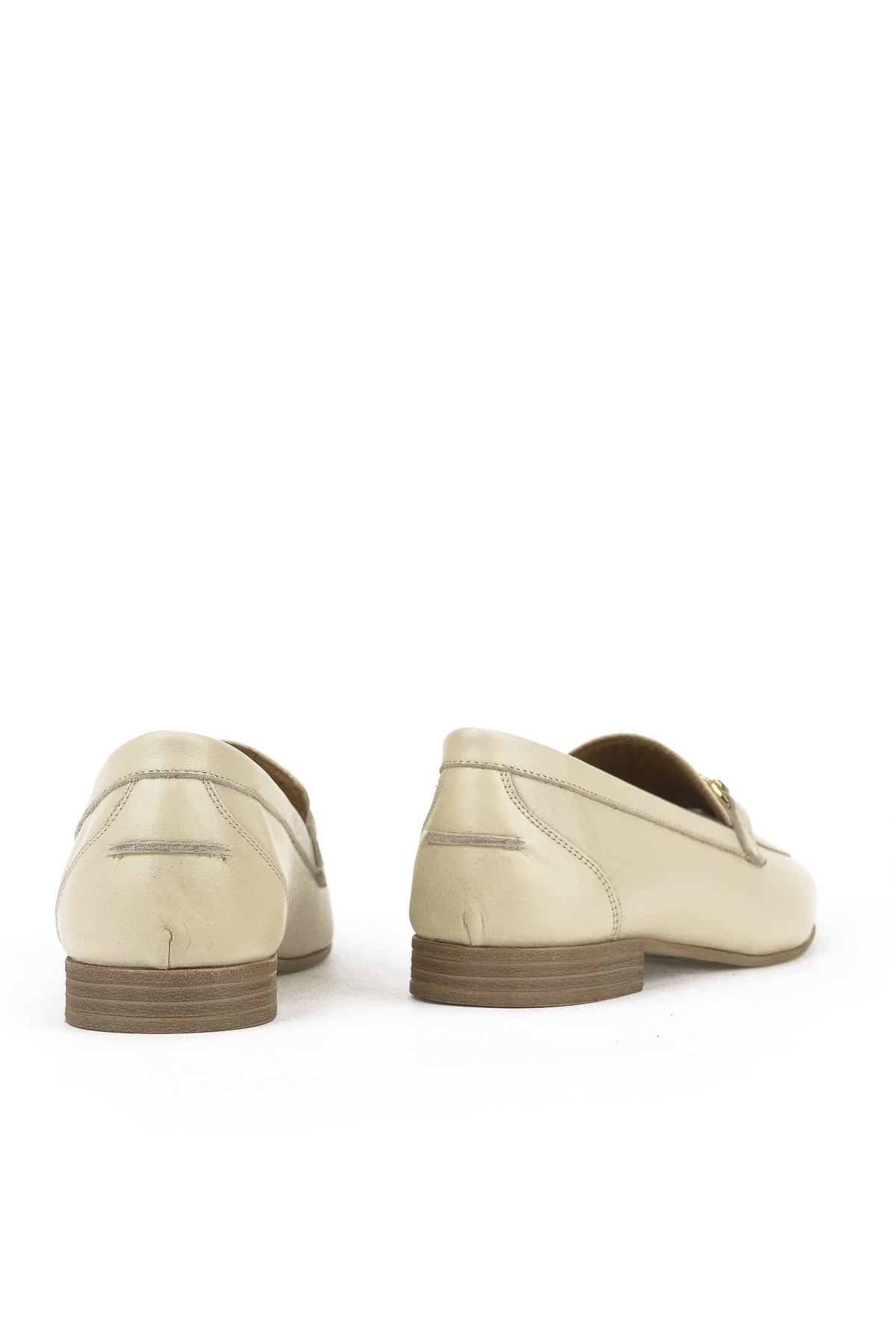 Hakiki Deri Kadın Ayakkabı 1511033Z483083 Krem - Görsel 4