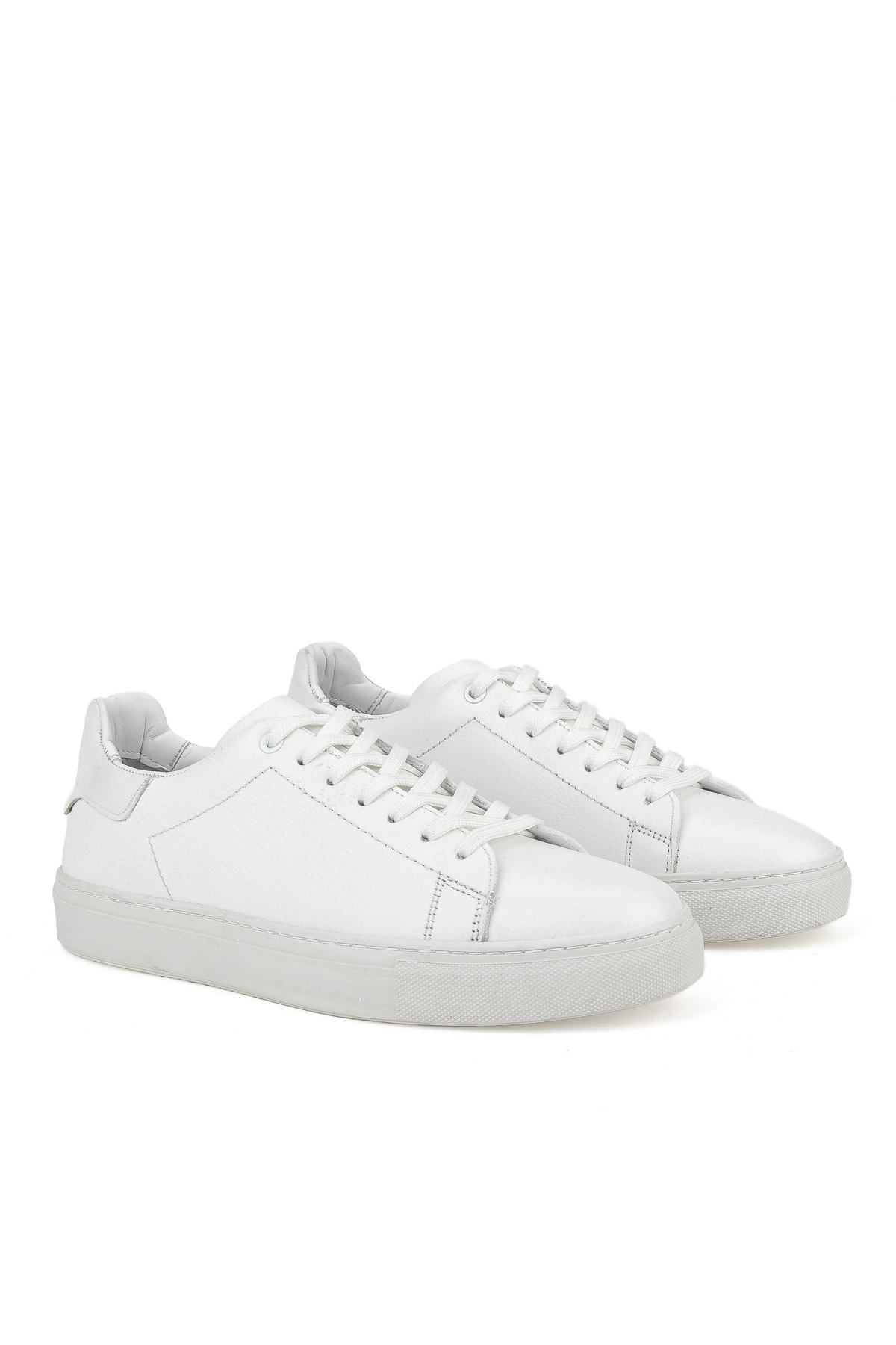 Erkek Hakiki Deri Sneaker 1511026ZF7 Beyaz - Görsel 3