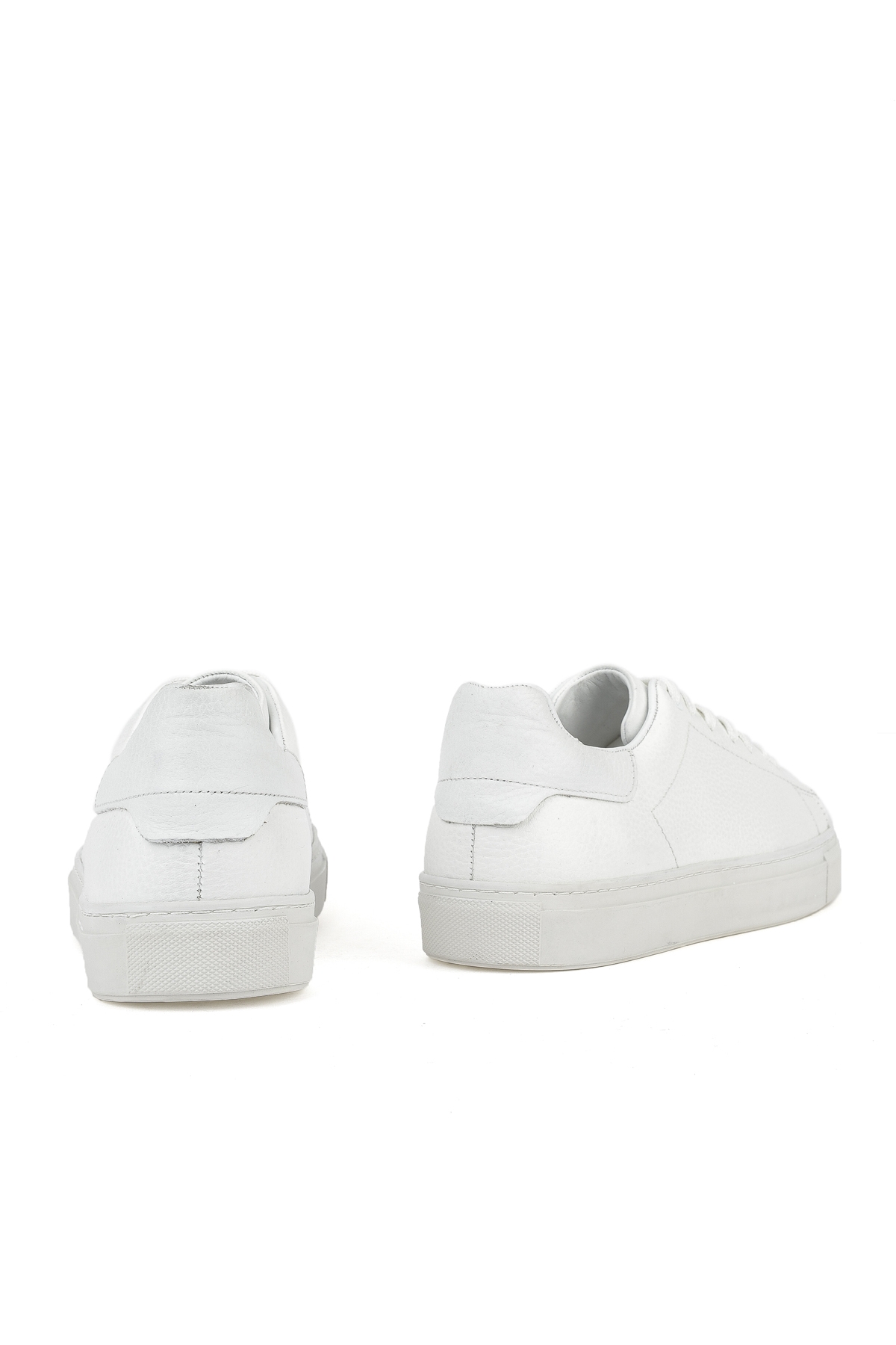 Erkek Hakiki Deri Sneaker 1511026ZF7 Beyaz - Görsel 4