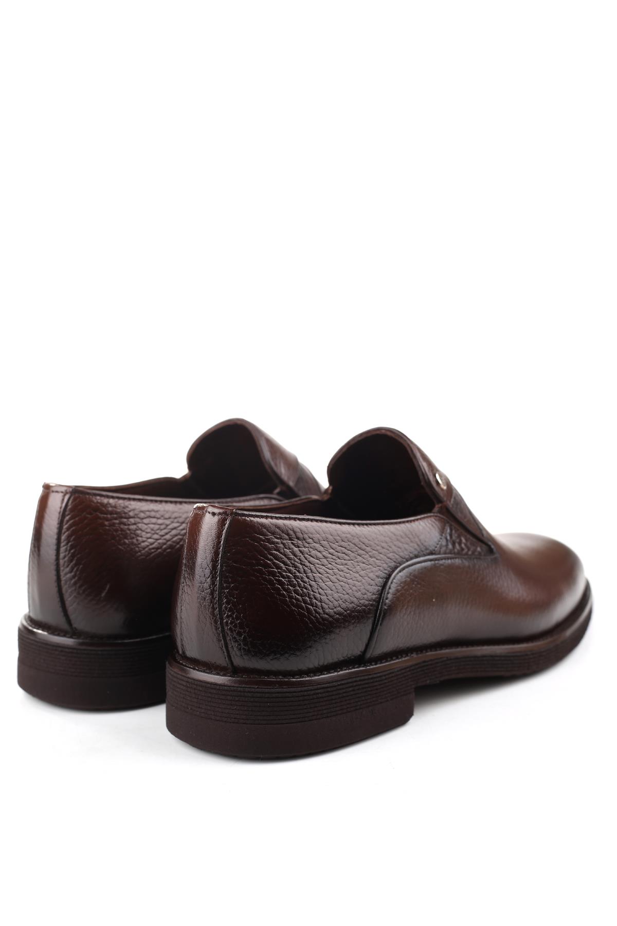 Hakiki Deri Hafif Eva Taban Bağcıksız Günlük Klasik Erkek Ayakkabı - Görsel 4