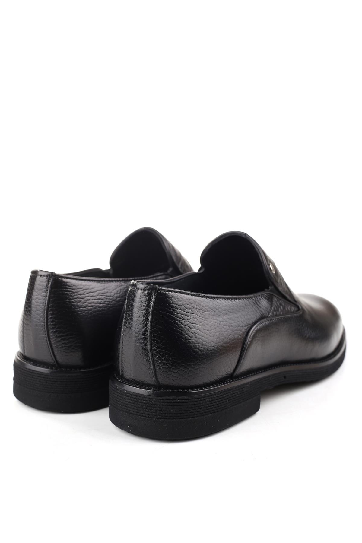 Hakiki Deri Hafif Eva Taban Bağcıksız Günlük Klasik Erkek Ayakkabı - Görsel 4
