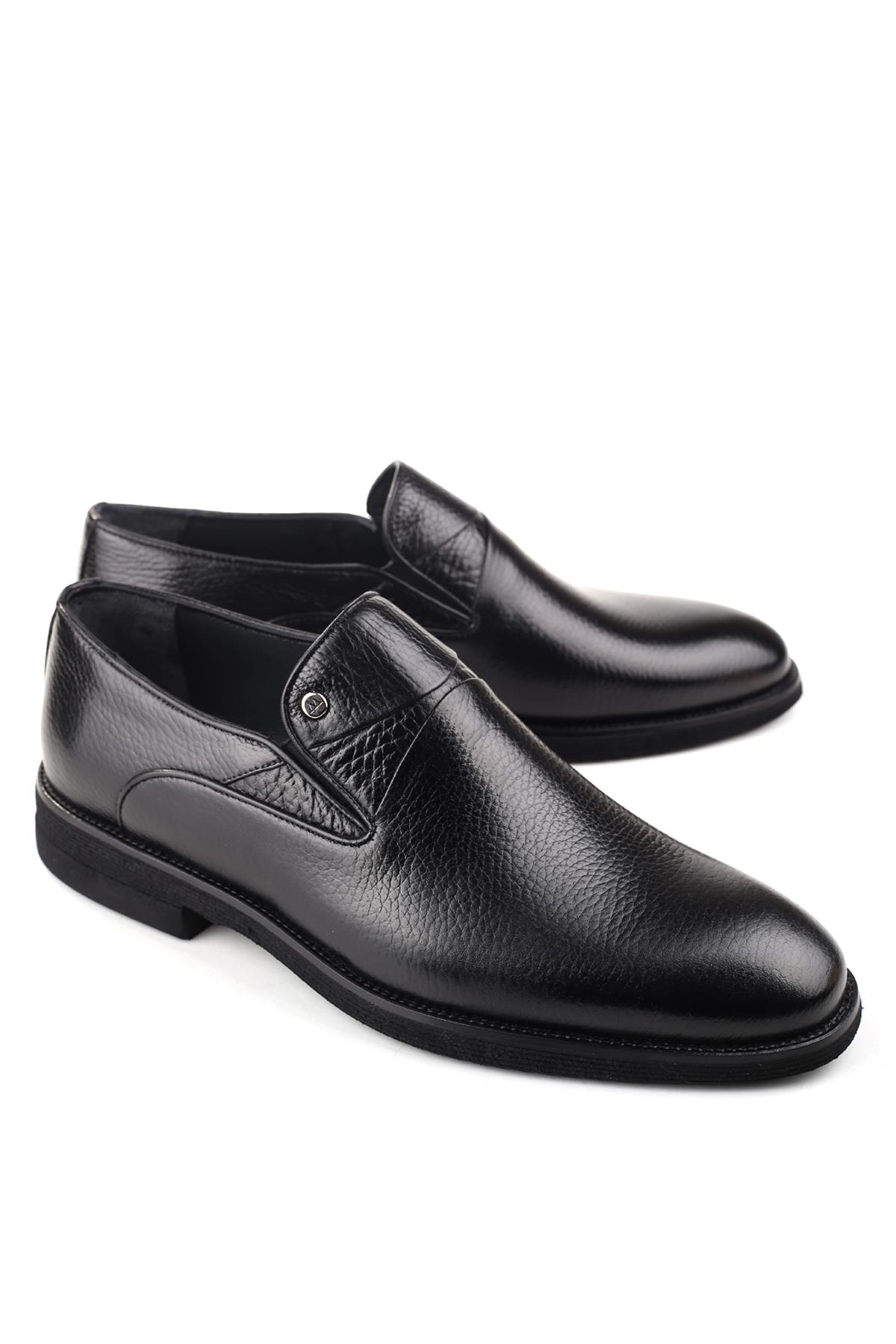 Hakiki Deri Hafif Eva Taban Bağcıksız Günlük Klasik Erkek Ayakkabı - Görsel 5