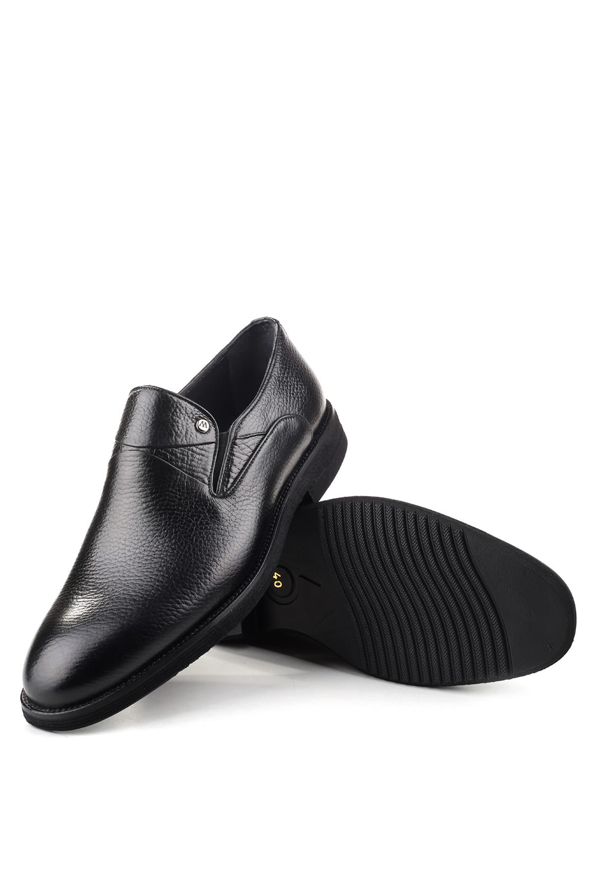 Hakiki Deri Hafif Eva Taban Bağcıksız Günlük Klasik Erkek Ayakkabı - Görsel 6