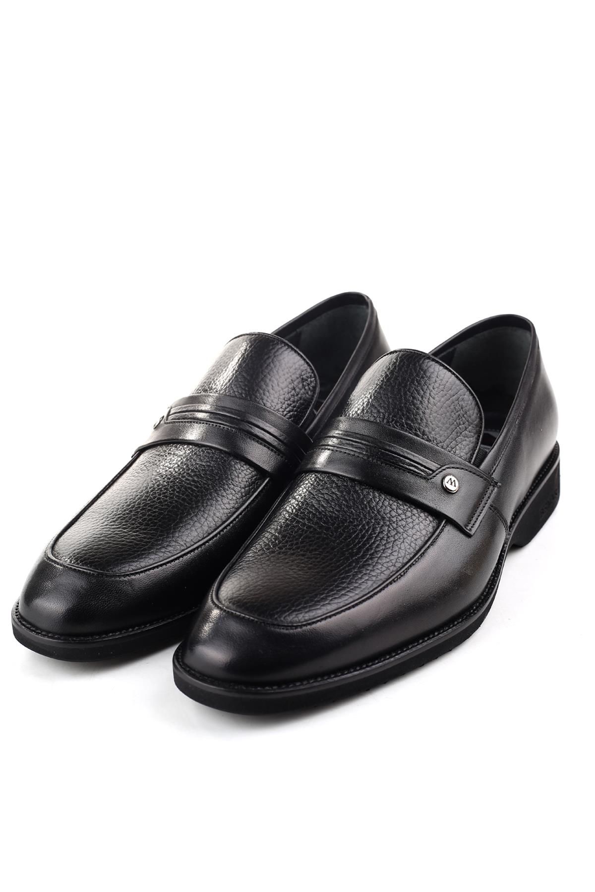 Hakiki Deri Hafif Eva Taban Bağcıksız Günlük Klasik Erkek Ayakkabı - Görsel 3