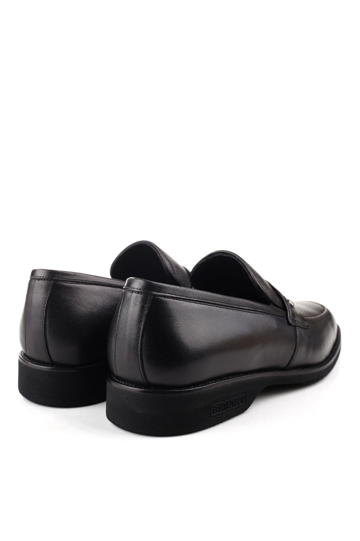 Hakiki Deri Hafif Eva Taban Bağcıksız Günlük Klasik Erkek Ayakkabı - Görsel 4