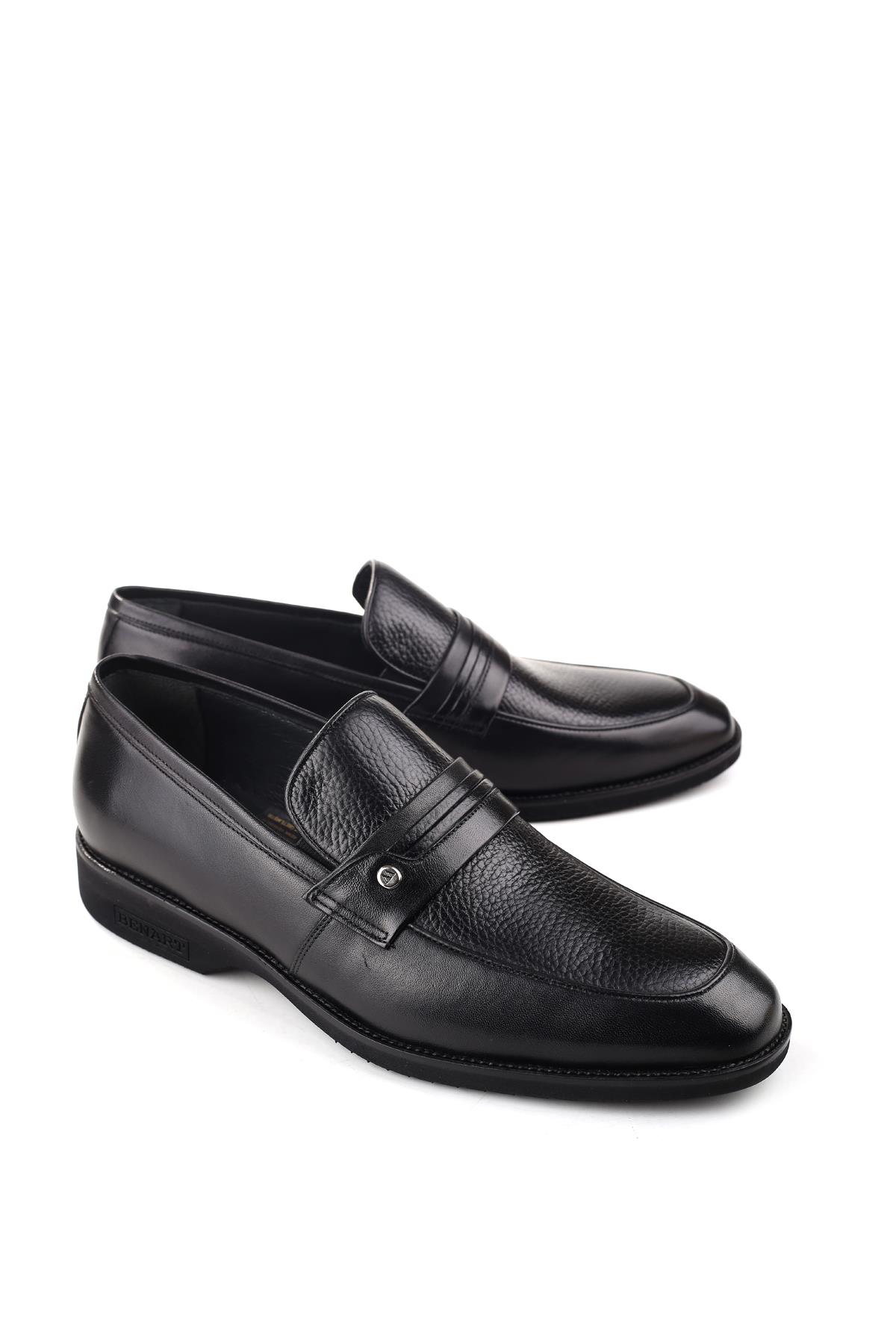 Hakiki Deri Hafif Eva Taban Bağcıksız Günlük Klasik Erkek Ayakkabı - Görsel 5