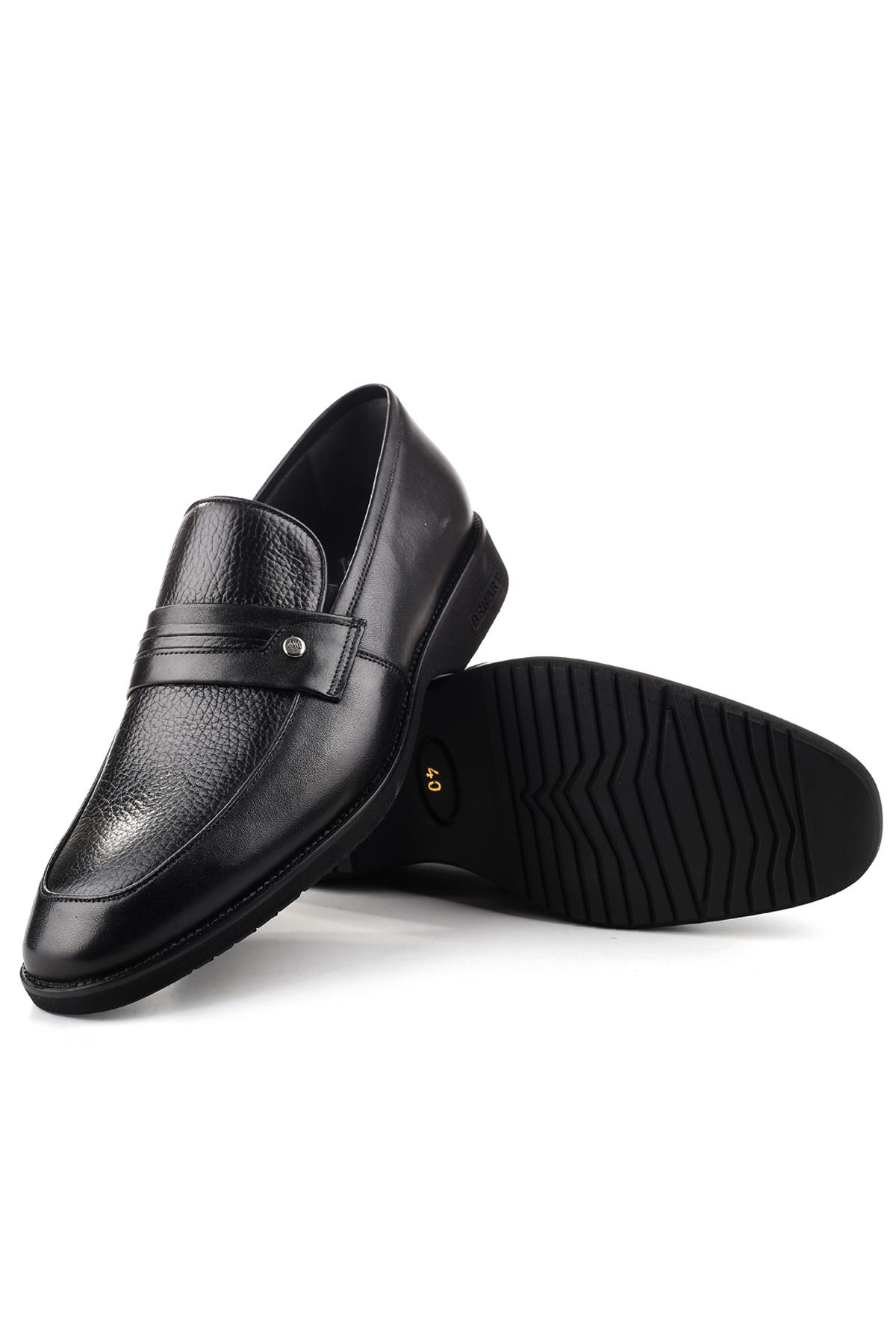 Hakiki Deri Hafif Eva Taban Bağcıksız Günlük Klasik Erkek Ayakkabı - Görsel 6