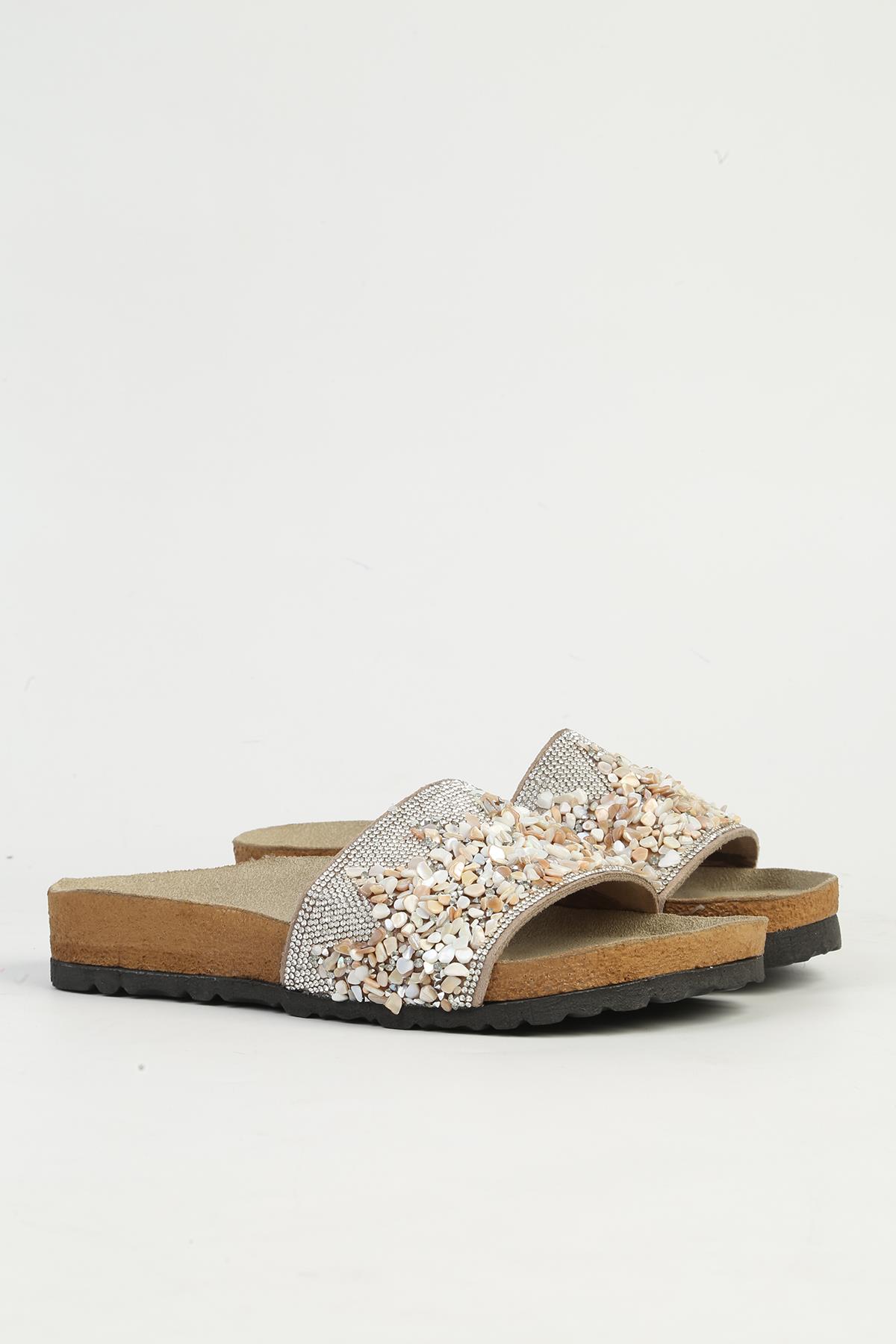 Bej Kadın Terlik PC-7301 - Görsel 2