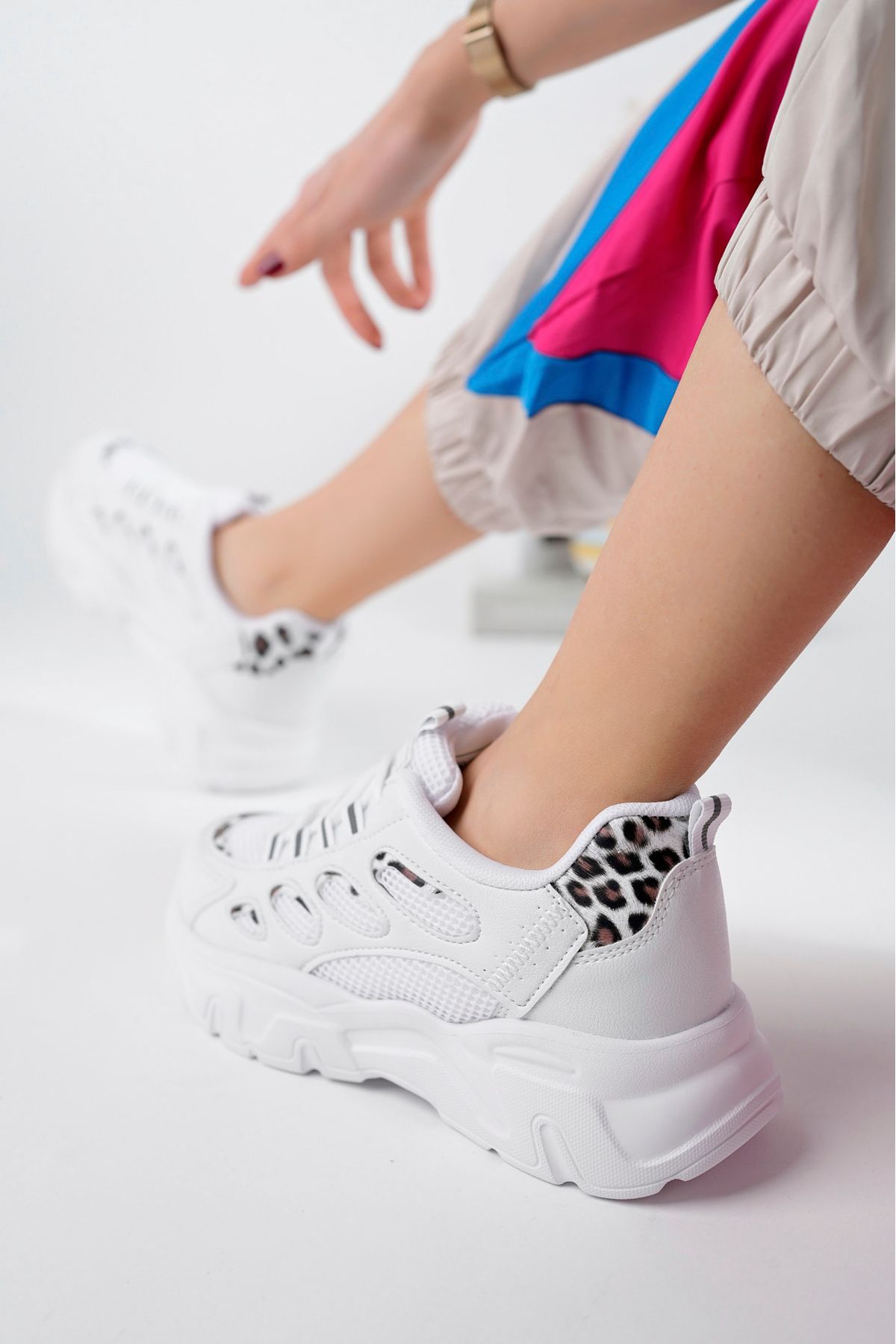 Kadın Sneaker Sararmaz Taban Ultra Hafif -3 - Görsel 3