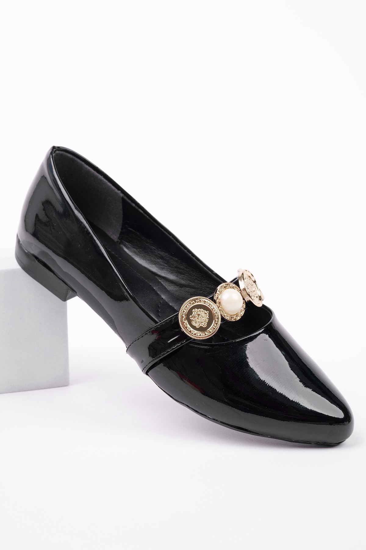 POENA Broş Detaylı Tek Bantlı Günlük Kadın Babet - Görsel 4