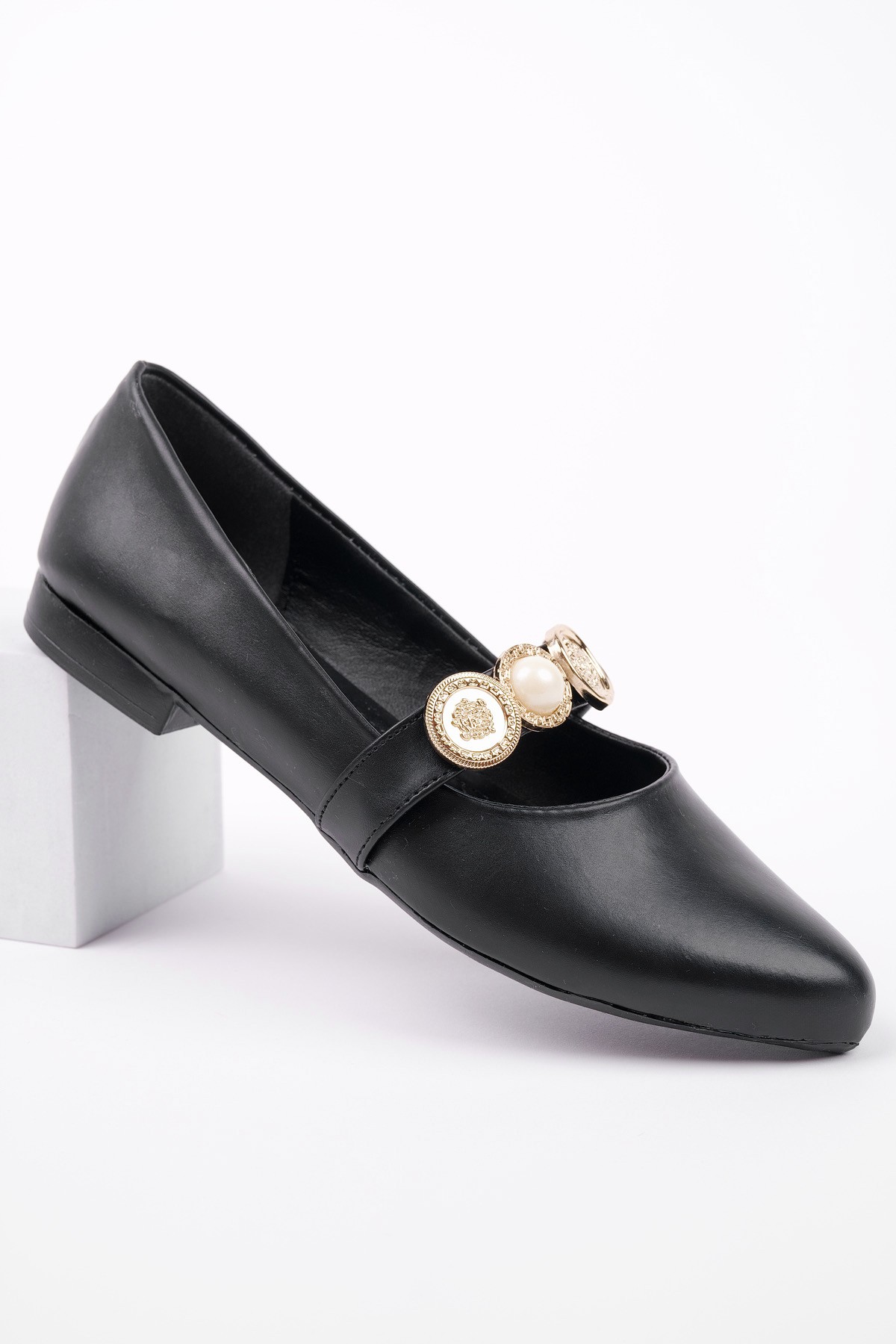 POENA Broş Detaylı Tek Bantlı Günlük Kadın Babet - Görsel 6