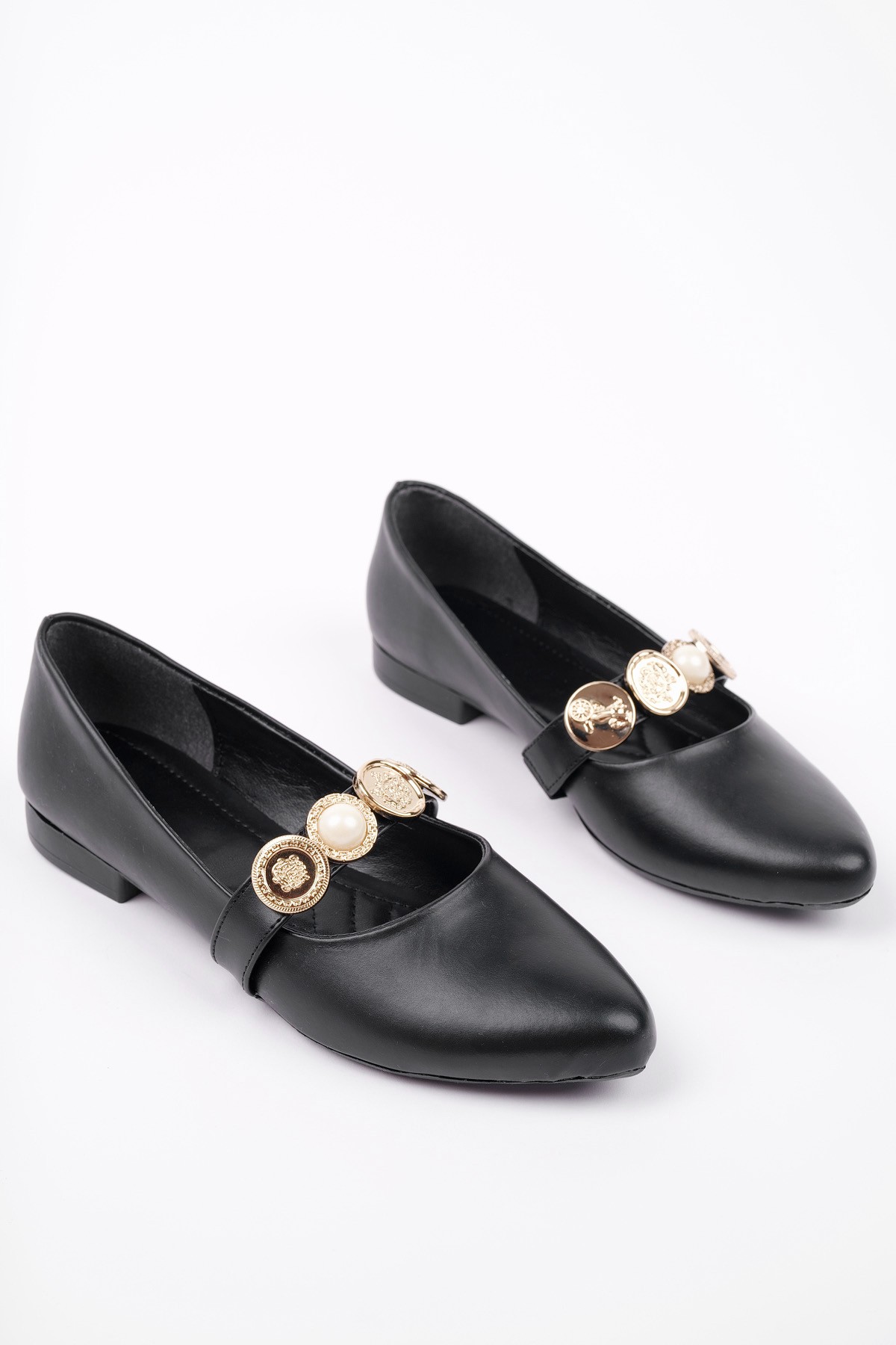 POENA Broş Detaylı Tek Bantlı Günlük Kadın Babet - Görsel 8