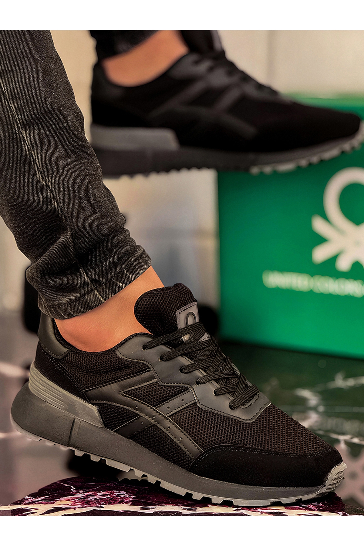 Erkek Sneaker Ayakkabı 988 Siyah - Görsel 2