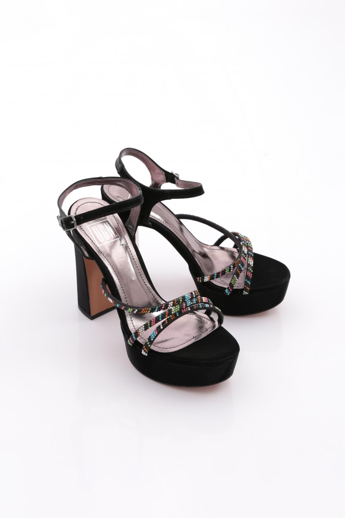 Pm08-K2042 Kadin Kalin Topuklu Abiye Ayakkabi - Görsel 3