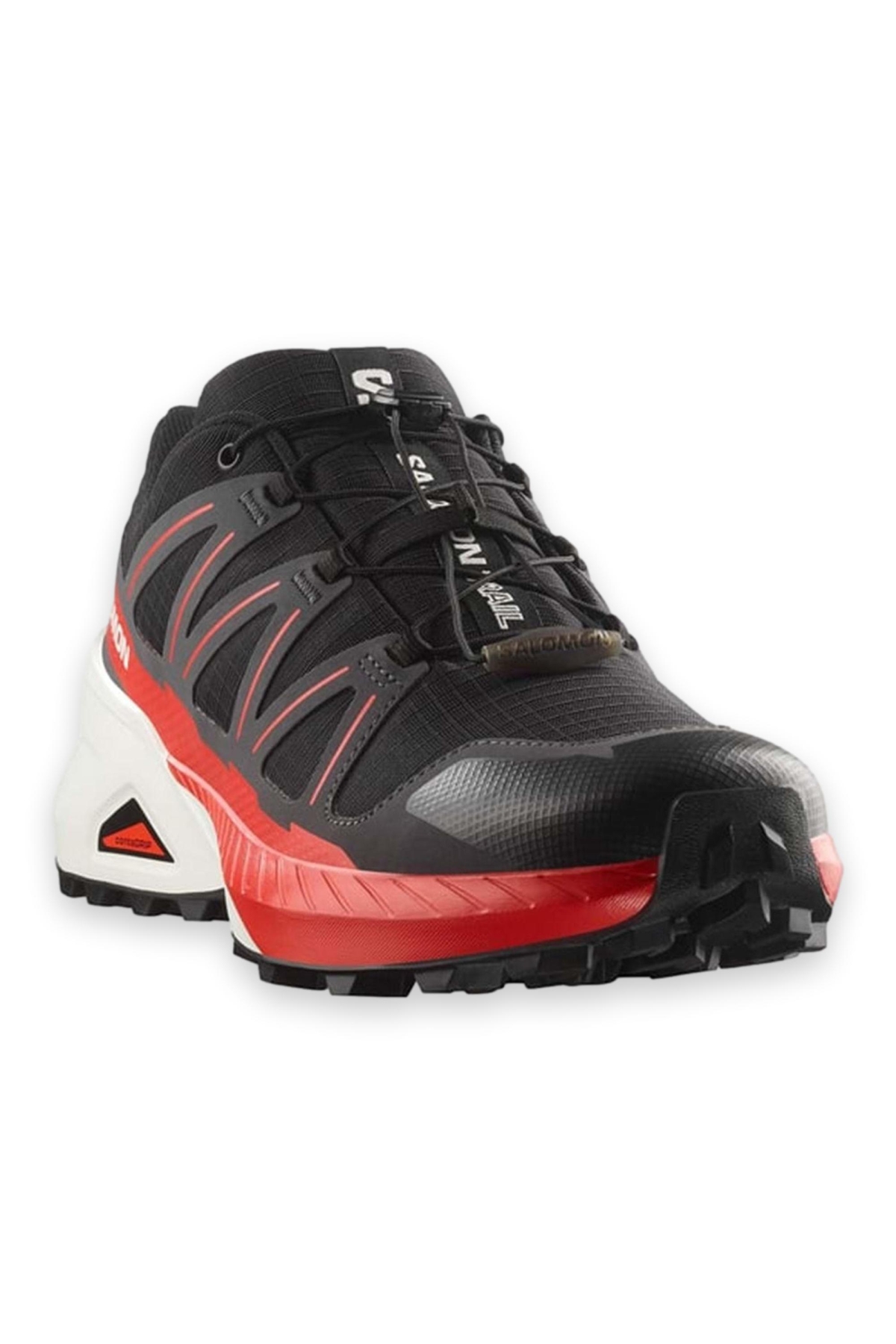 475145 Speedcross Peak Outdoor Patika Koşusu Siyah-Kırmızı Erkek Spor Ayakkabı - Görsel 3