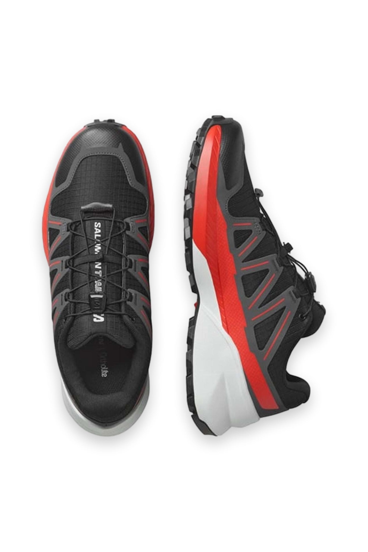 475145 Speedcross Peak Outdoor Patika Koşusu Siyah-Kırmızı Erkek Spor Ayakkabı - Görsel 4