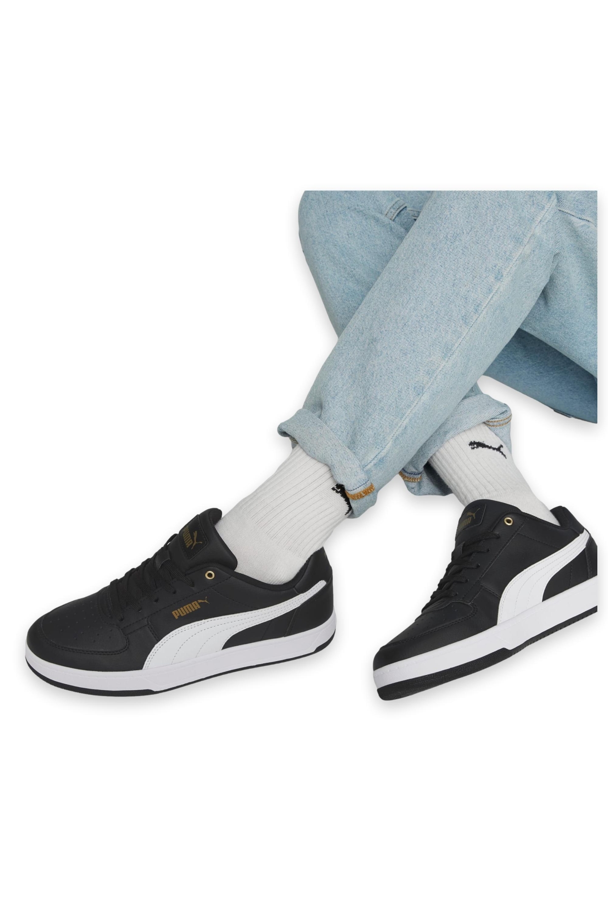 392290M Caven 2.0 Günlük Sneakers Siyah-Beyaz Unisex Spor Ayakkabı - Görsel 2