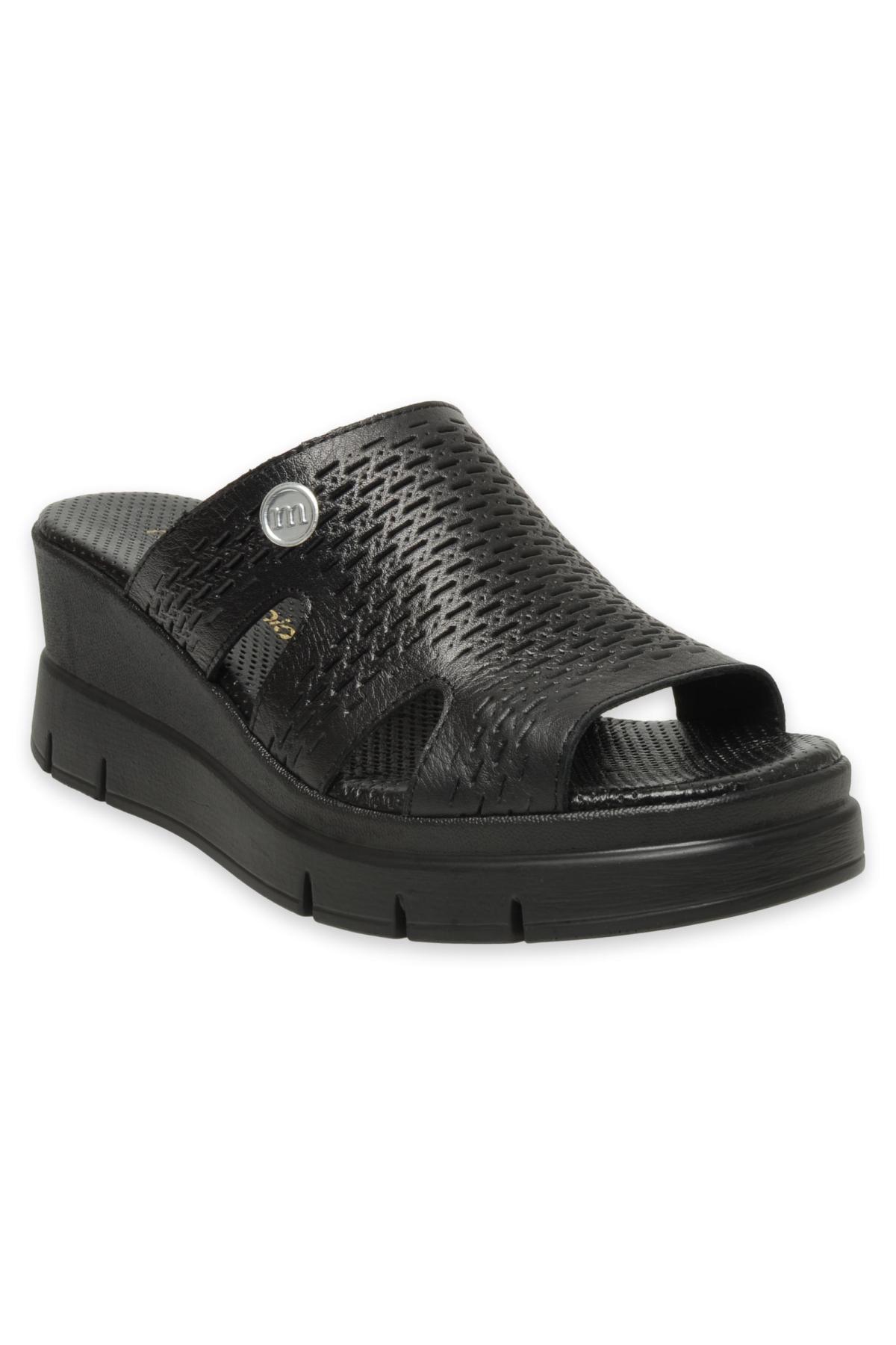 D25Yt-1415 Günlük Siyah Kadın Terlik - Görsel 3