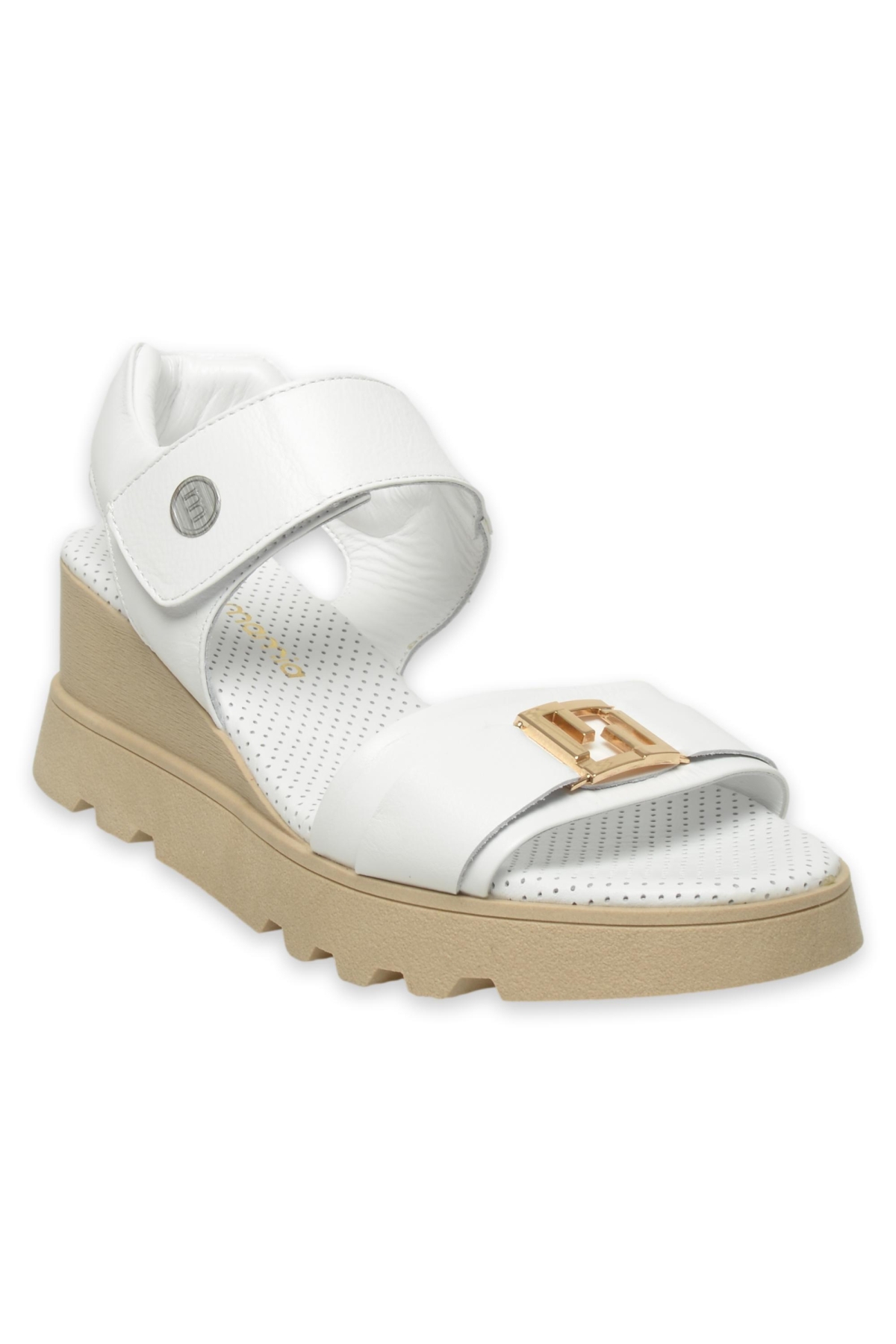 D25Ys-2995Z Günlük Beyaz Kadın Sandalet - Görsel 3