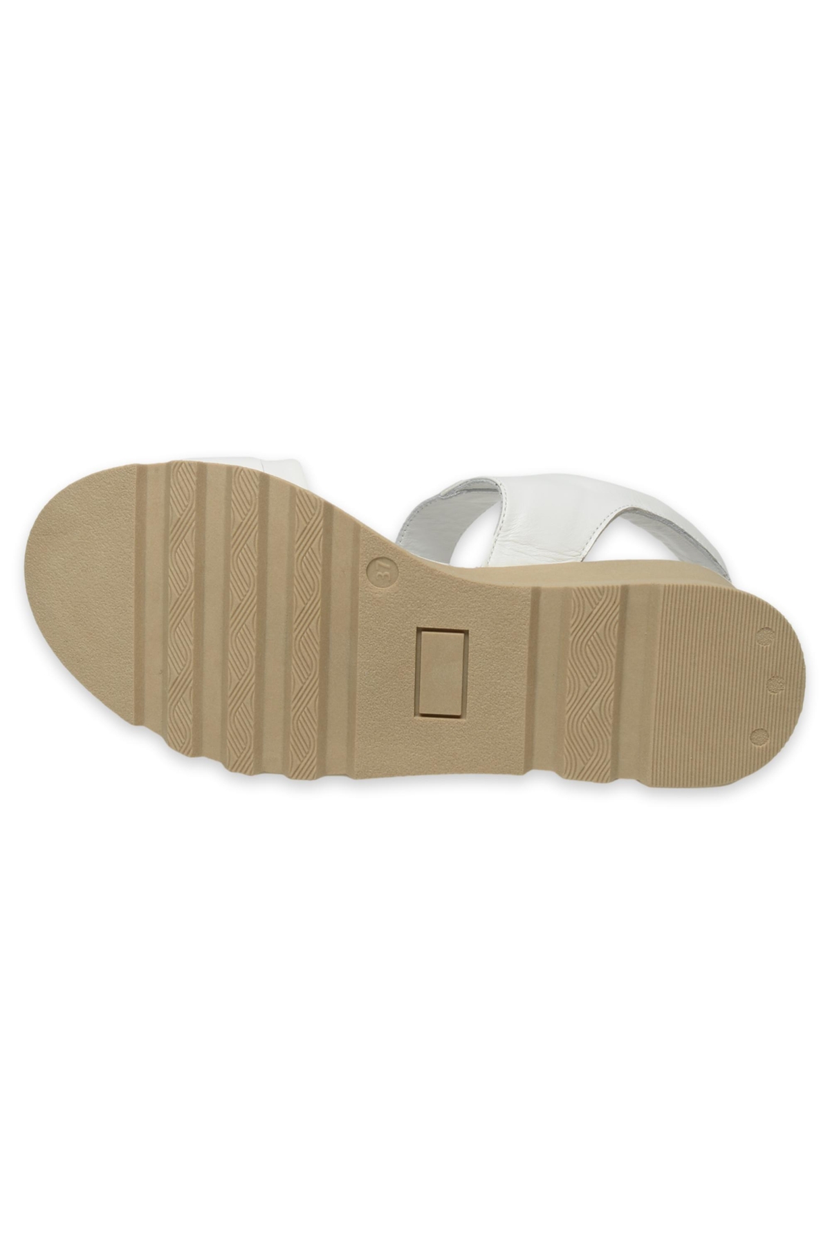 D25Ys-2995Z Günlük Beyaz Kadın Sandalet - Görsel 6